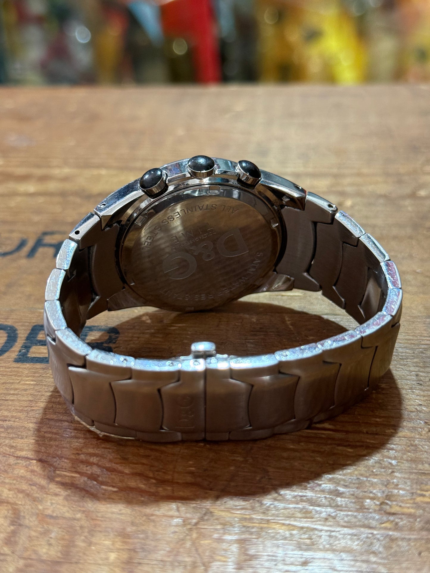 D&G Dolce Gabbana Chronograph Watch Junk Not Working For Parts