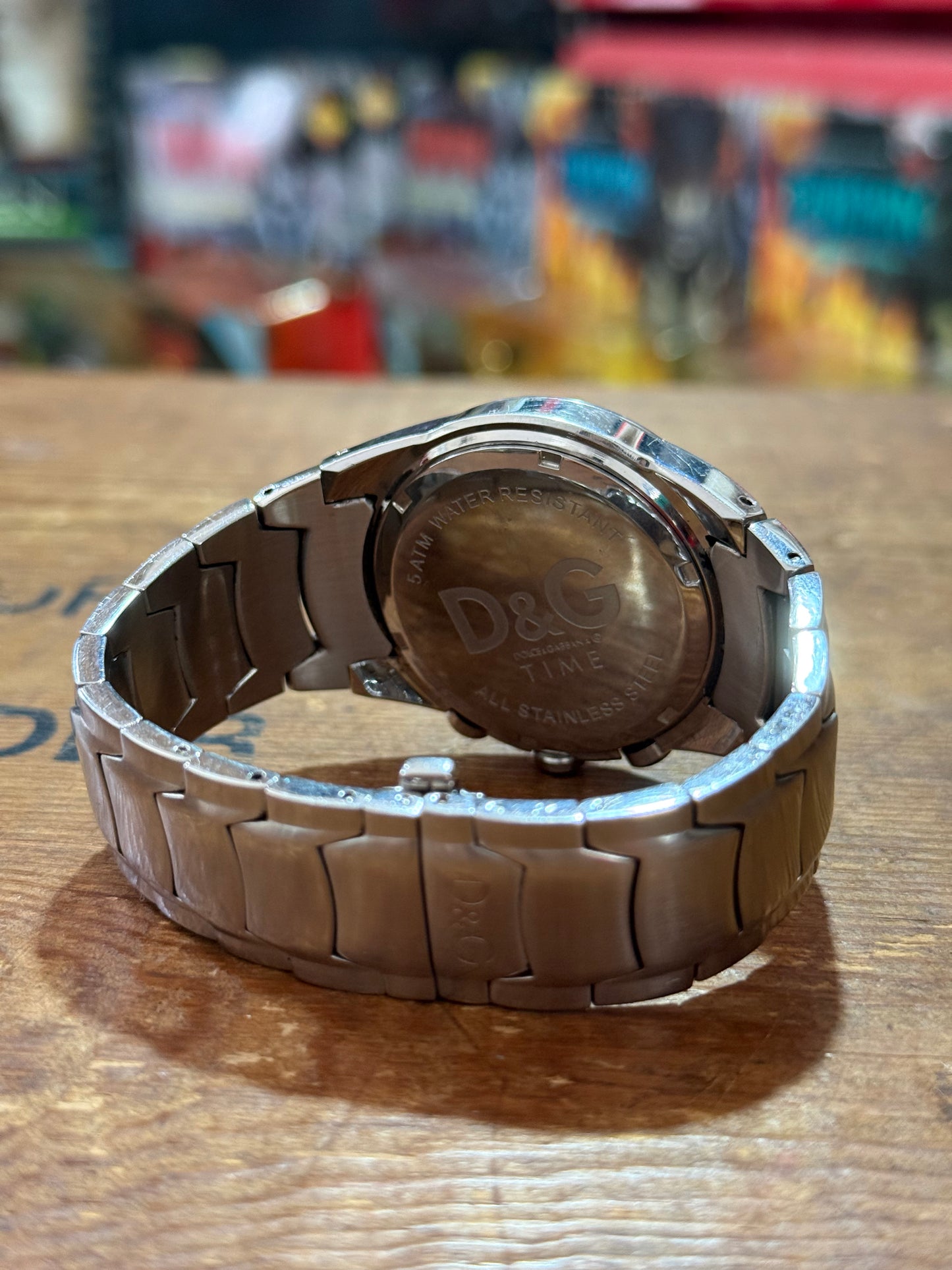 D&G Dolce Gabbana Chronograph Watch Junk Not Working For Parts