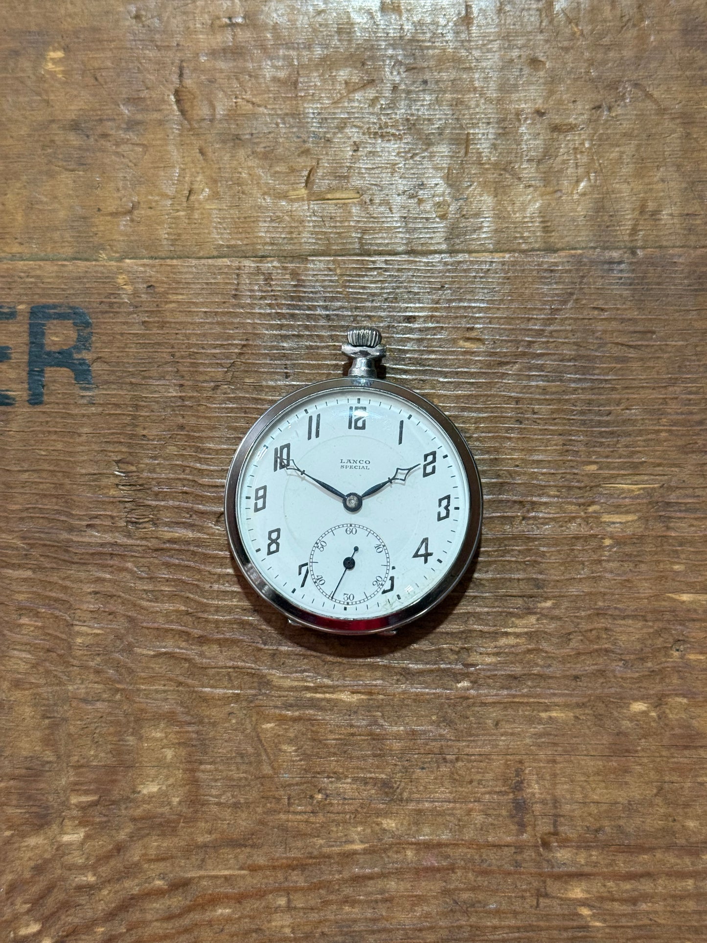 Antique Lanco Special Pocket Watch Art Deco Swiss Manual Wind 1920s–30s
