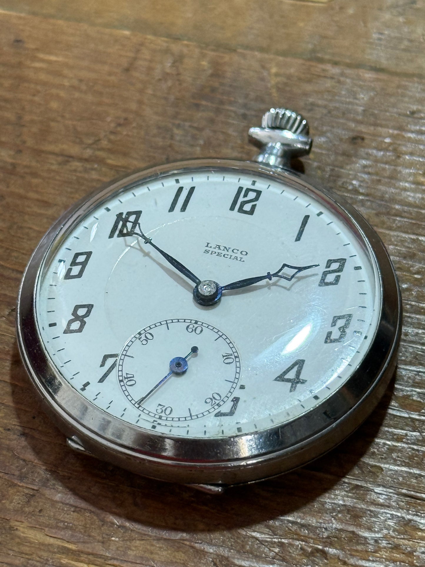 Antique Lanco Special Pocket Watch Art Deco Swiss Manual Wind 1920s–30s