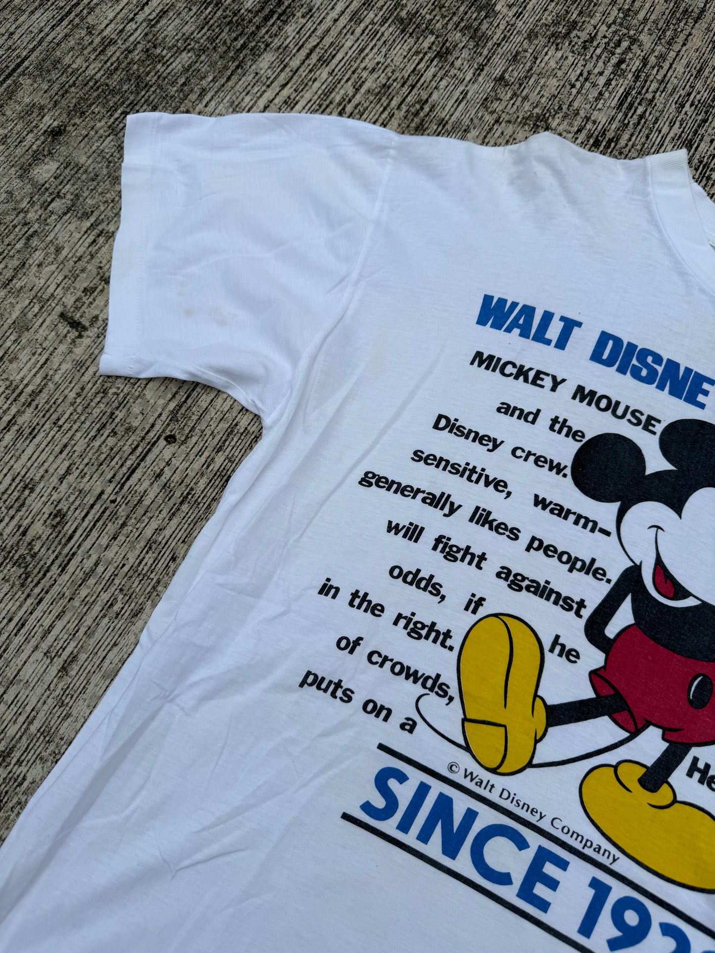 Vintage Mickey Mouse Walt Disney Character Tee