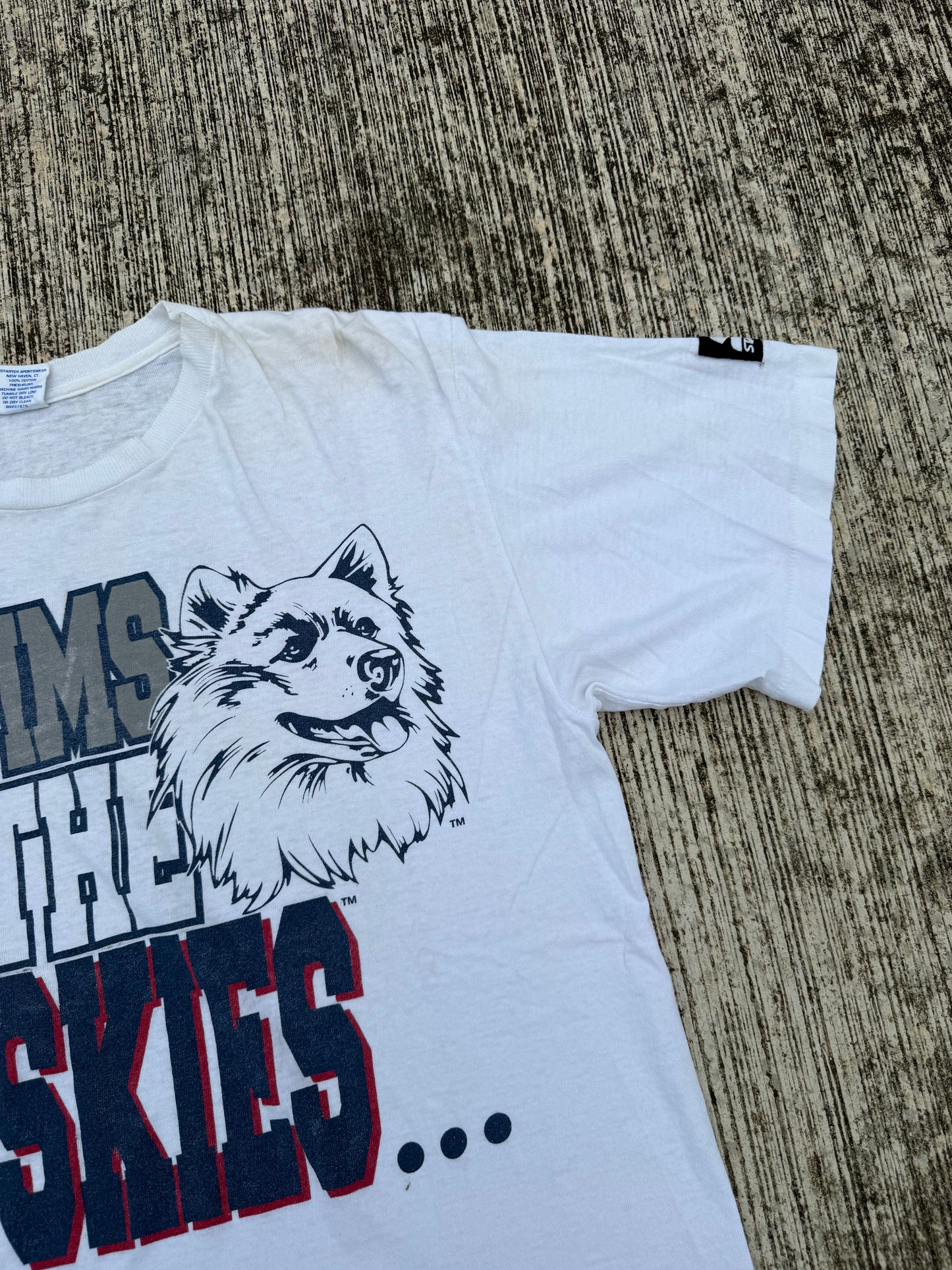 Vintage Victims of the Huskies Starter Tee 90s College Sports Graphic