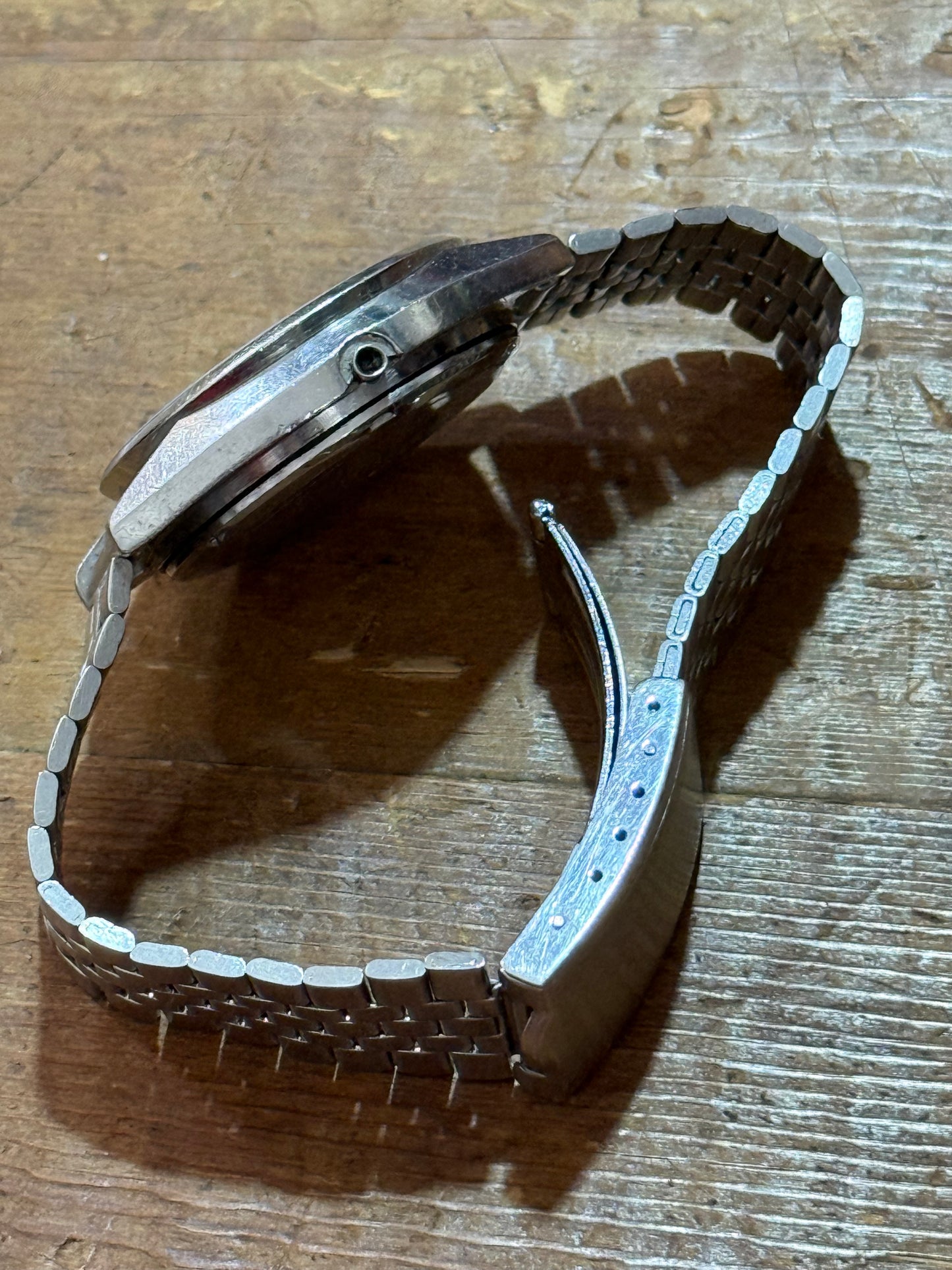 Vintage Alba Day Date Watch Junk Not Working For Parts