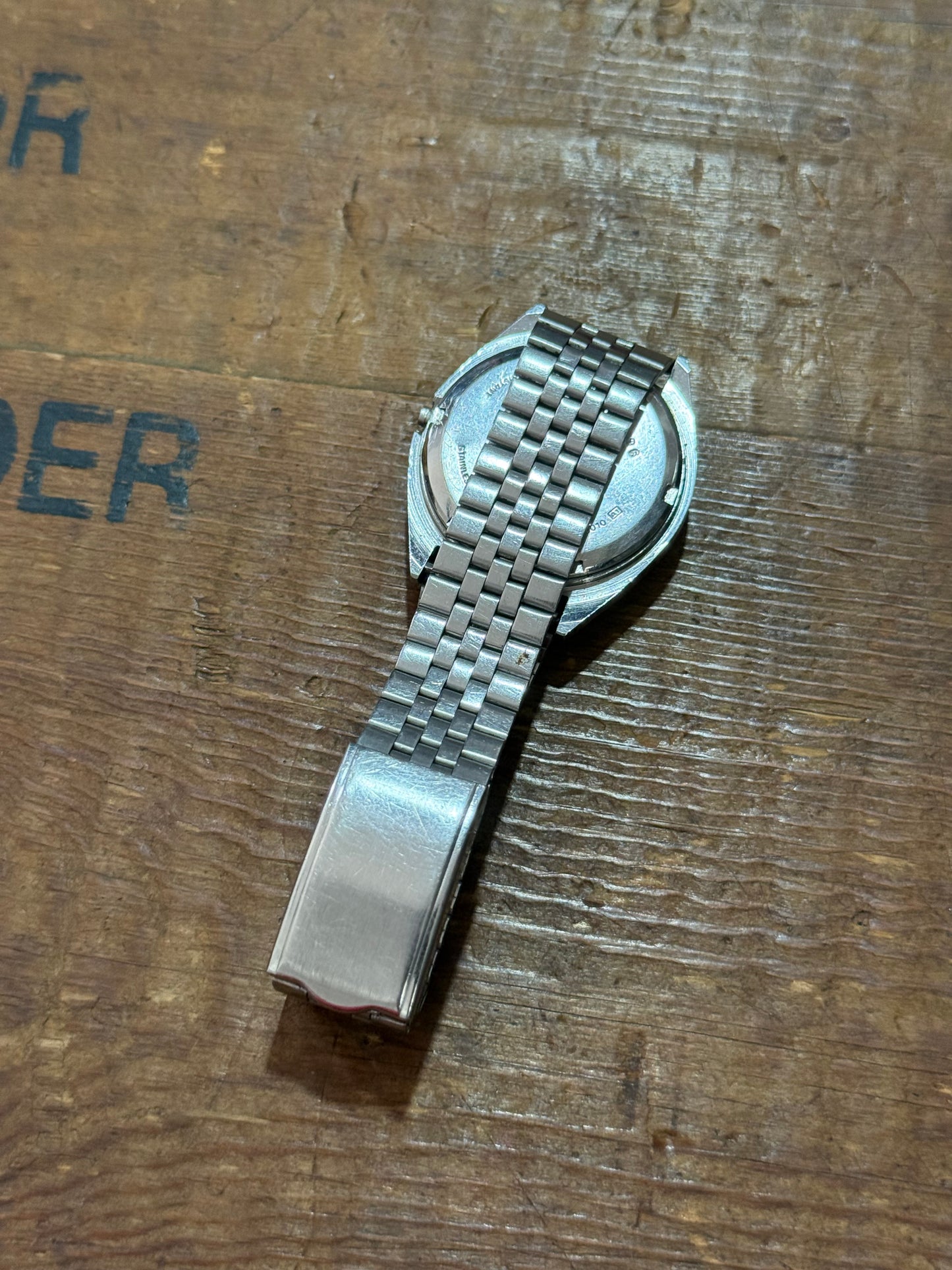 Vintage Alba Day Date Watch Junk Not Working For Parts