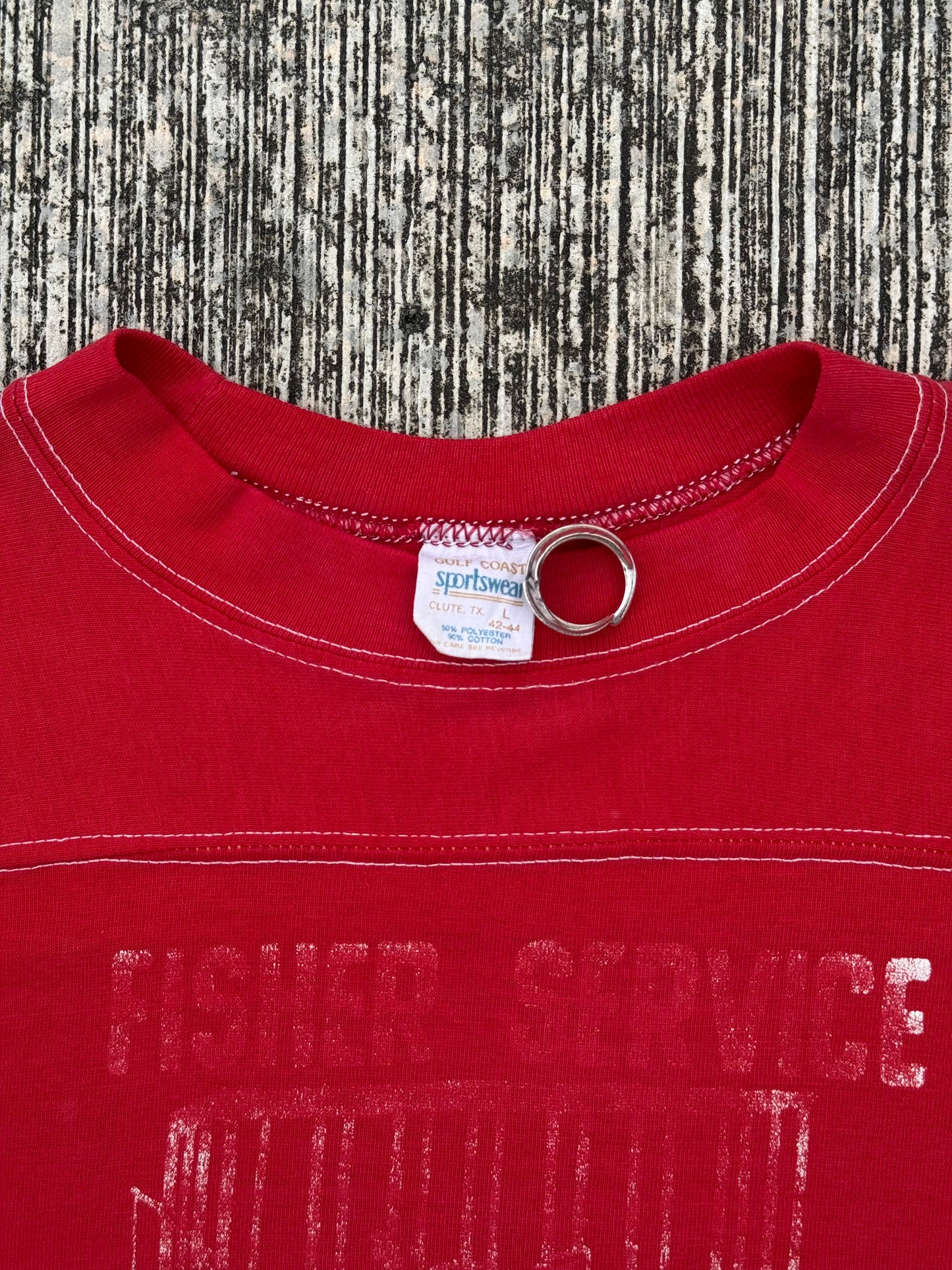 Vintage 70s Fisher Service Company Football Tee