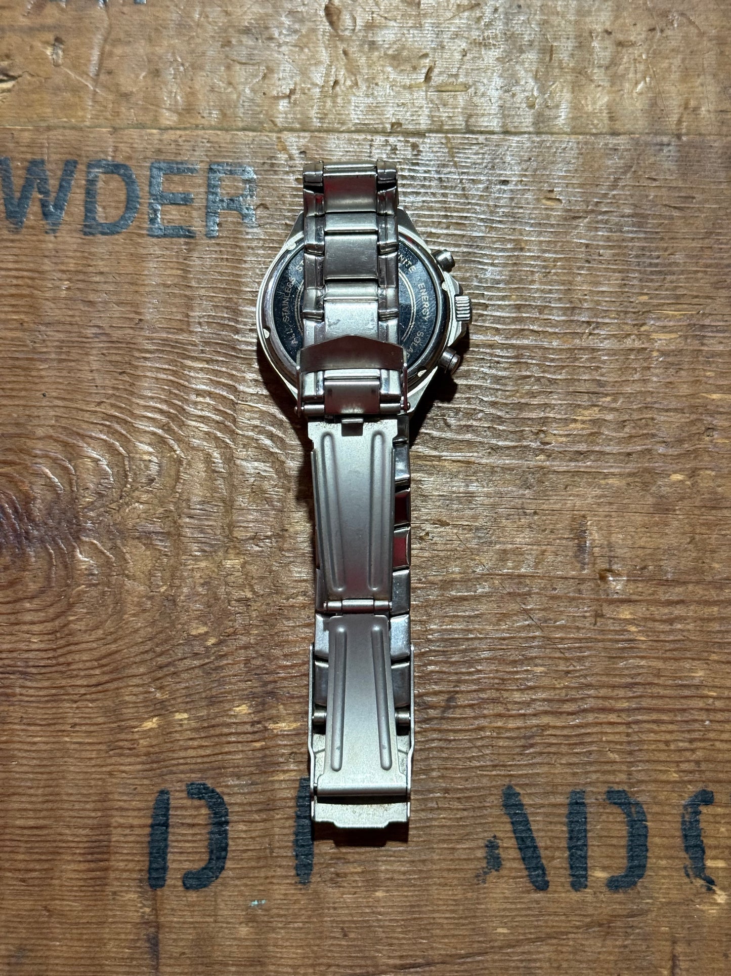 Vintage Elgin Solar Drive Watch Junk Not Working For Parts