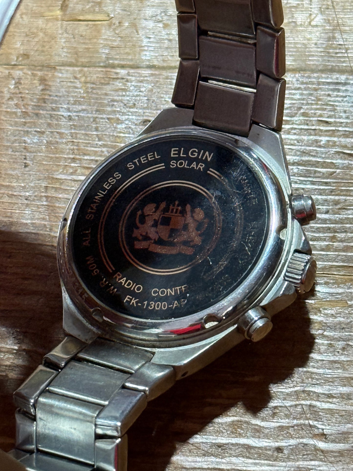 Vintage Elgin Solar Drive Watch Junk Not Working For Parts
