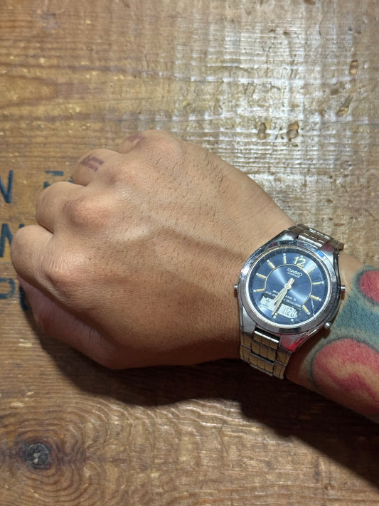Vintage Casio Lineage Solar Watch Not Working For Parts