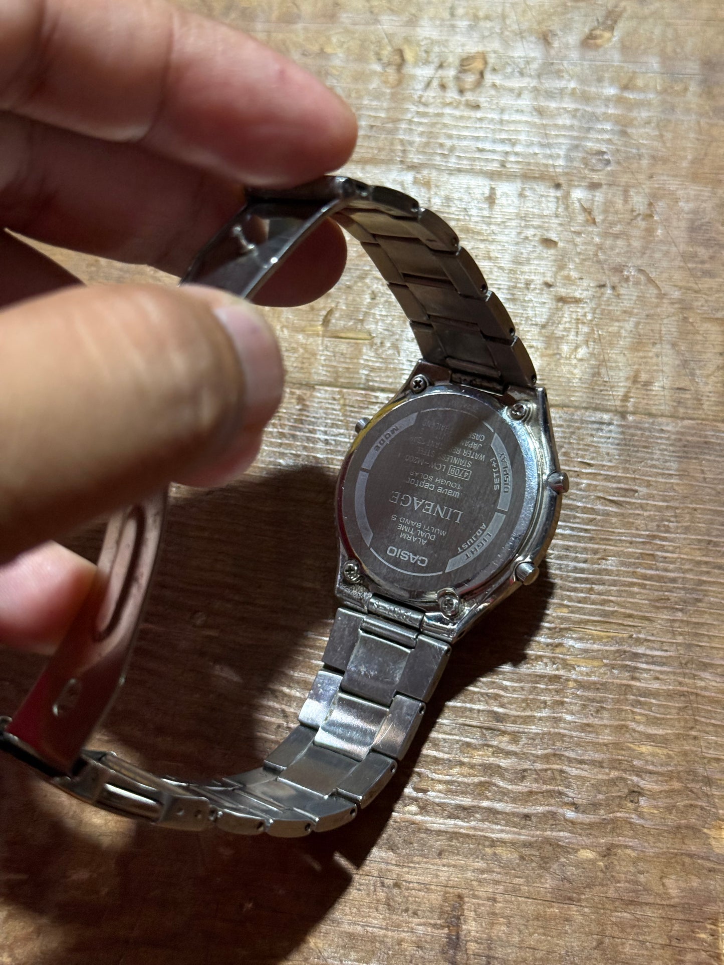 Vintage Casio Lineage Solar Watch Not Working For Parts
