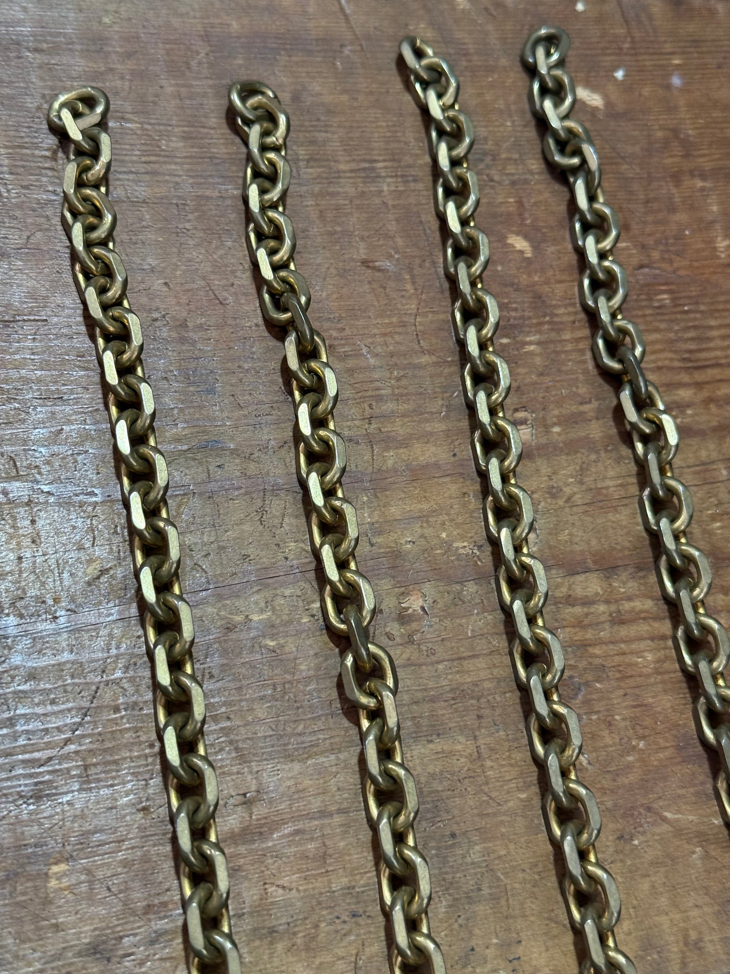 Vintage Brass Chain Utility Link Strap Industrial Chain