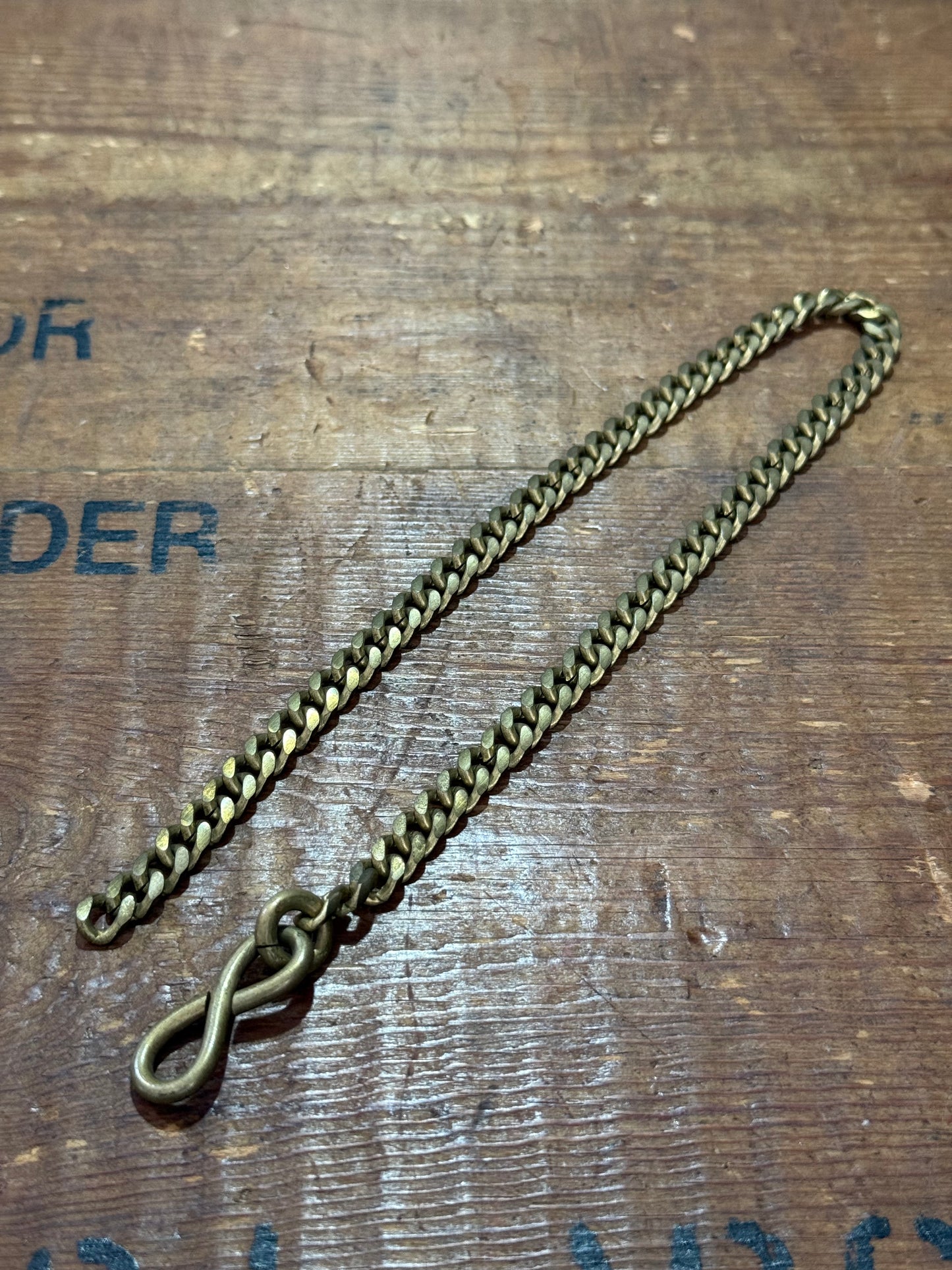 Vintage Brass Wallet Chain Dual Hook Utility Chain Industrial Key Chain