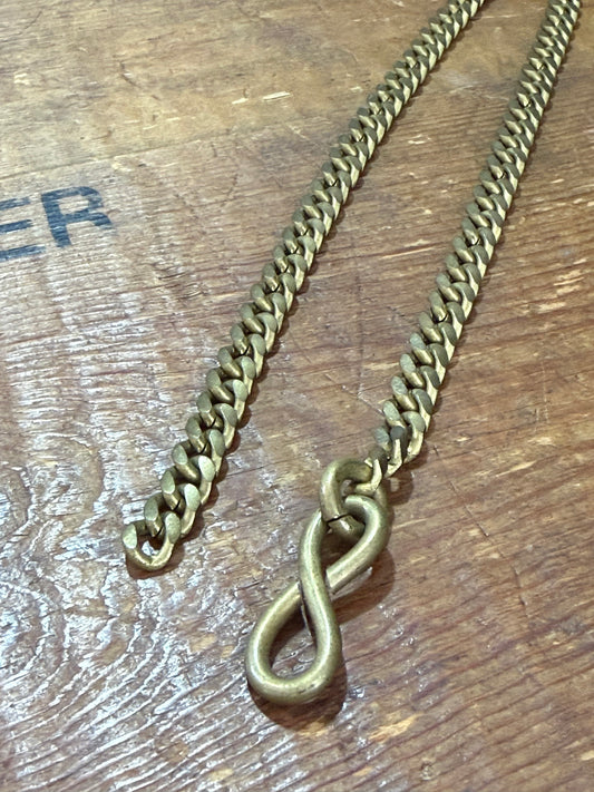 Vintage Brass Wallet Chain Dual Hook Utility Chain Industrial Key Chain
