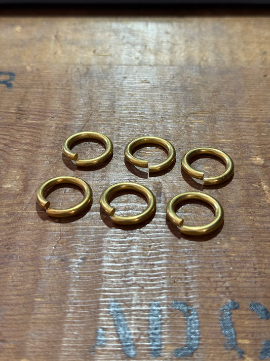 Brass Split Ring Keyring Connector Loop Utility Hardware