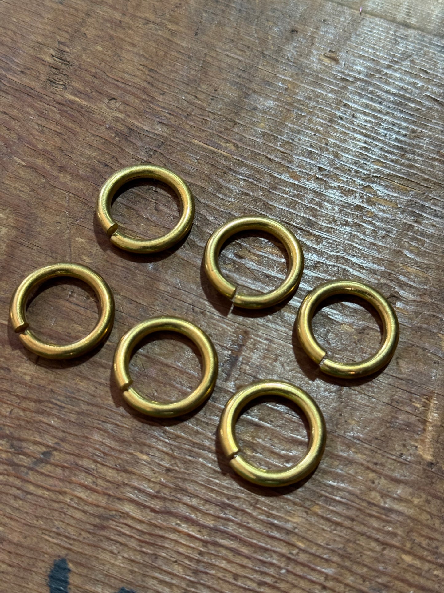 Brass Split Ring Keyring Connector Loop Utility Hardware