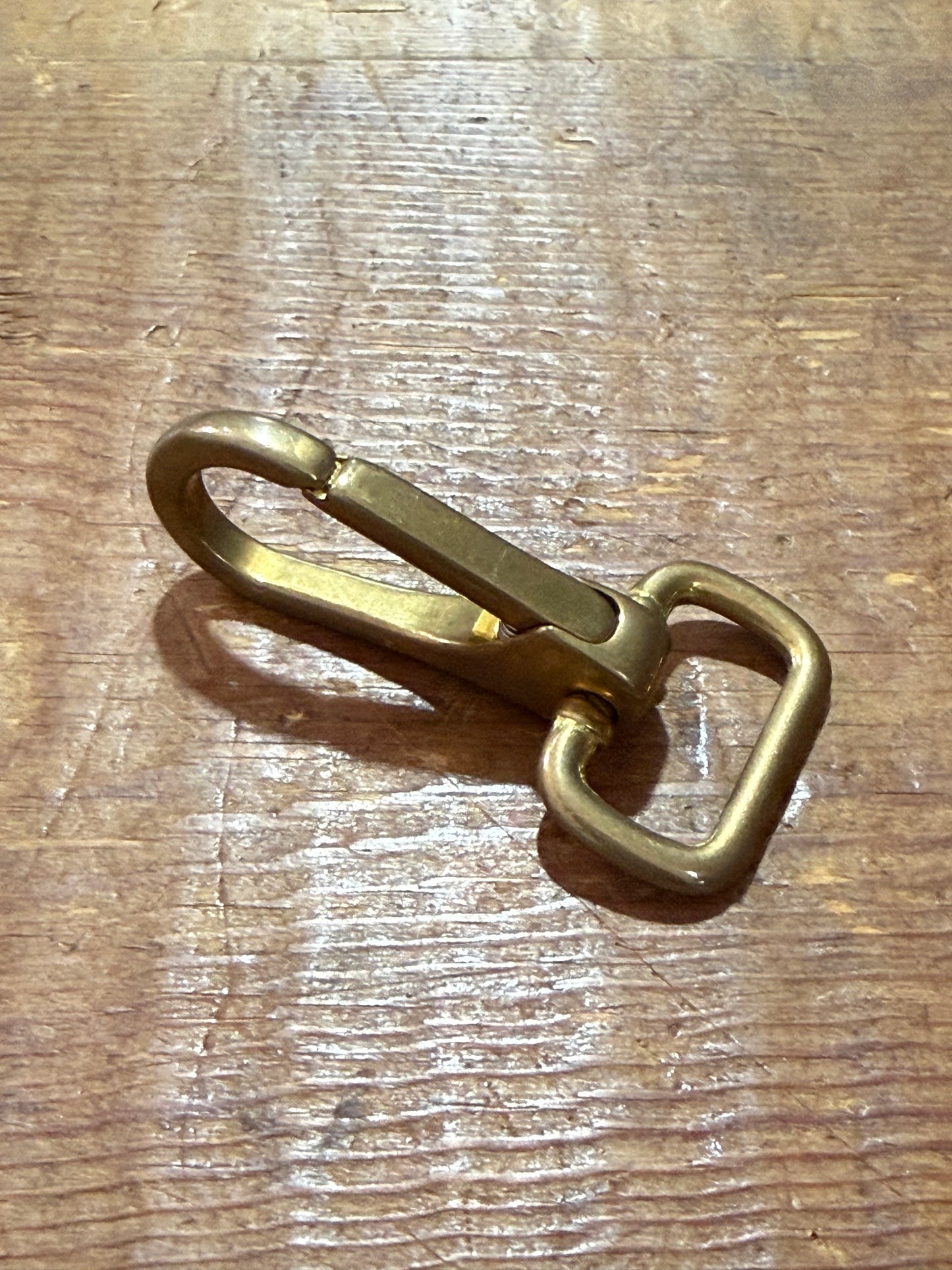 Vintage Brass Swivel Snap Hook Slim Clip Bag Strap Hardware Key Holder