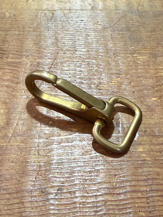 Vintage Brass Swivel Snap Hook Slim Clip Bag Strap Hardware Key Holder
