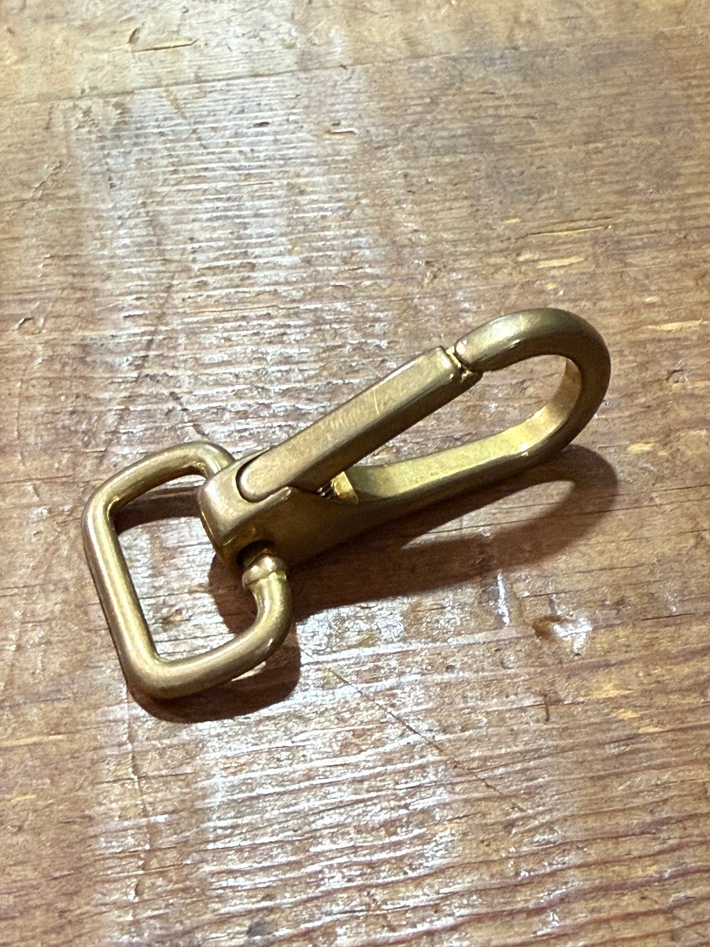 Vintage Brass Swivel Snap Hook Slim Clip Bag Strap Hardware Key Holder