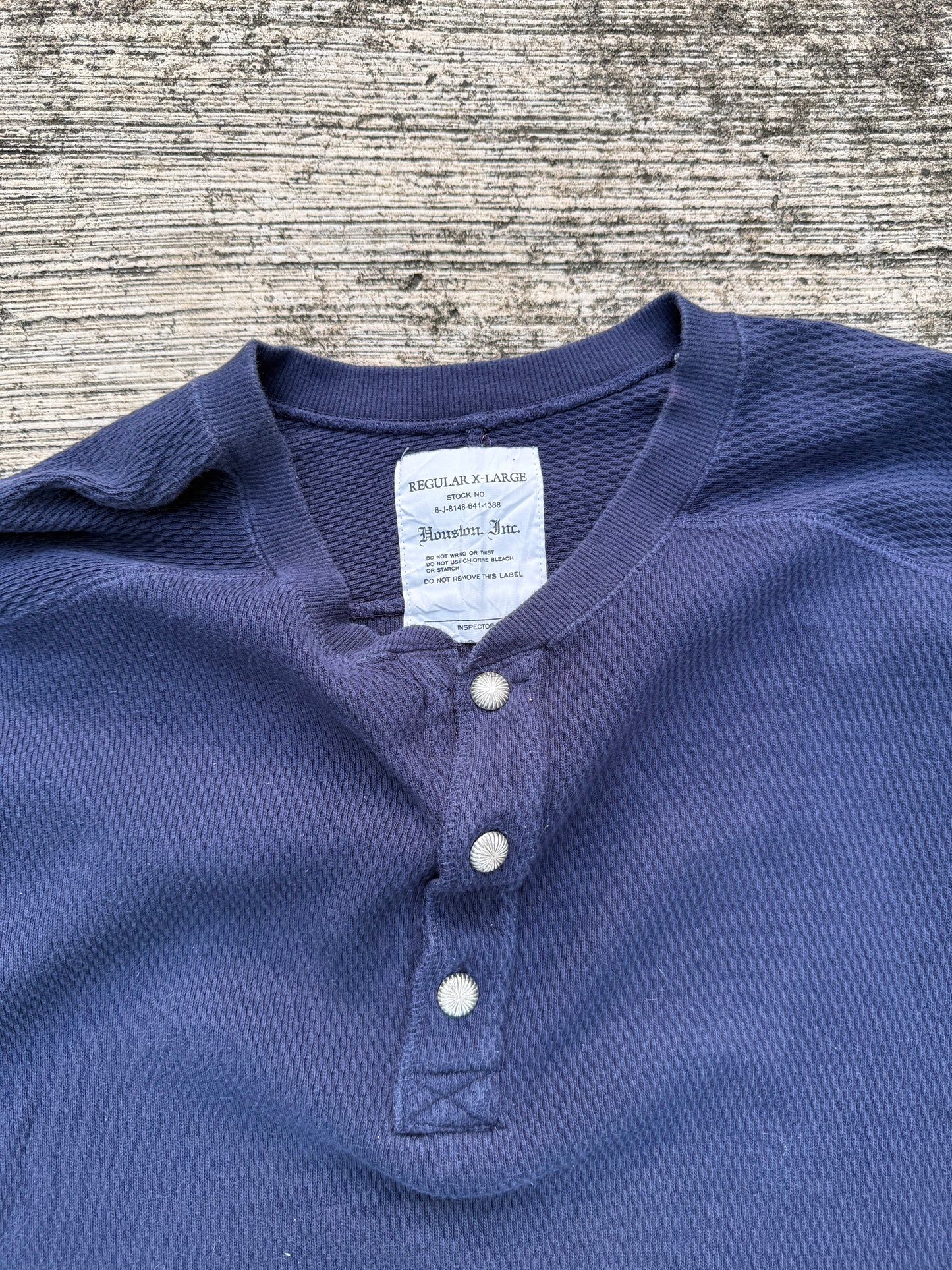 Houston Inspector Military Style Longsleeve Navy Blue Thermal Wear