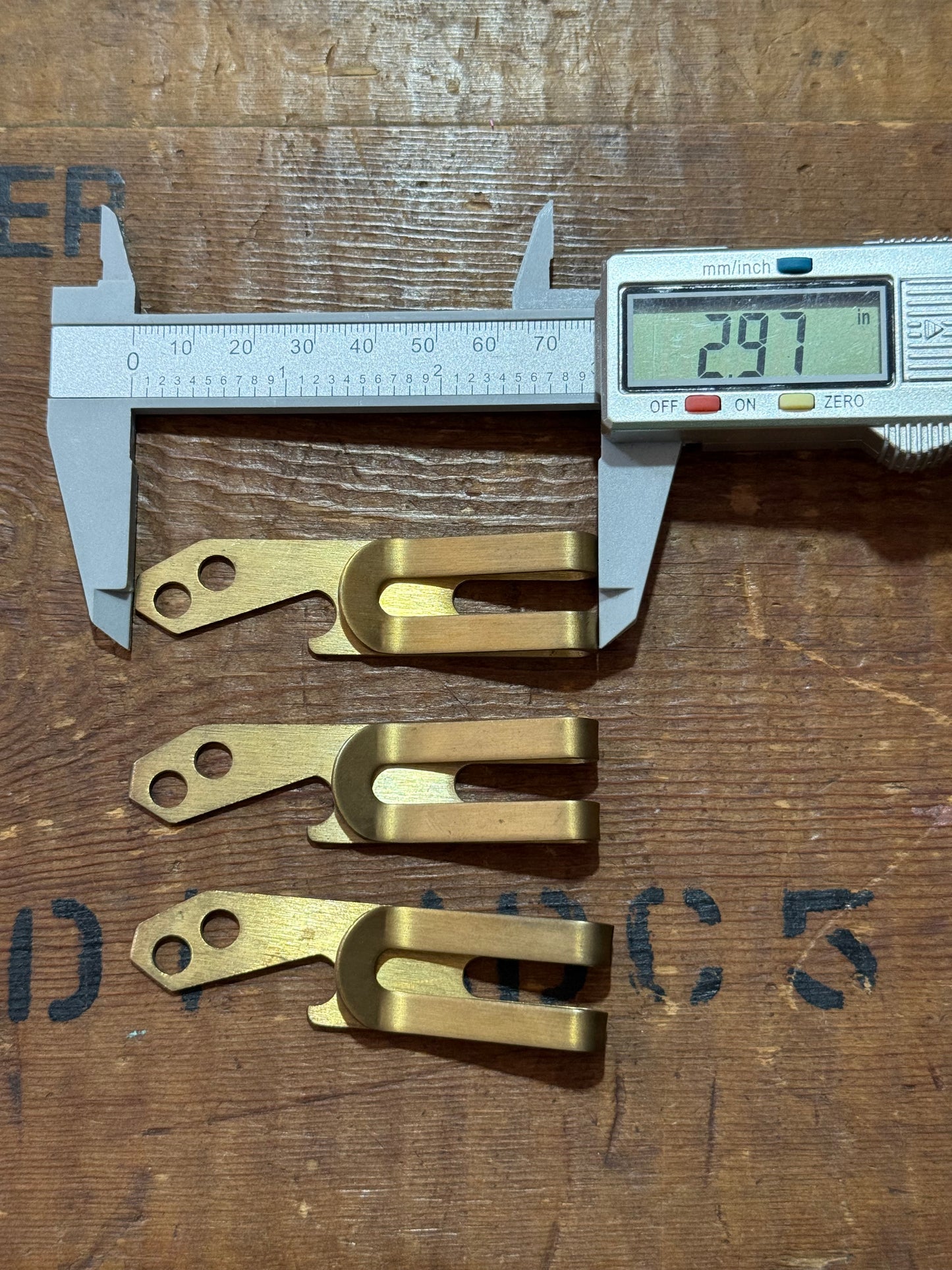 Vintage Solid Brass Belt Hook Plate Leather Strap Hanger Utility Hook