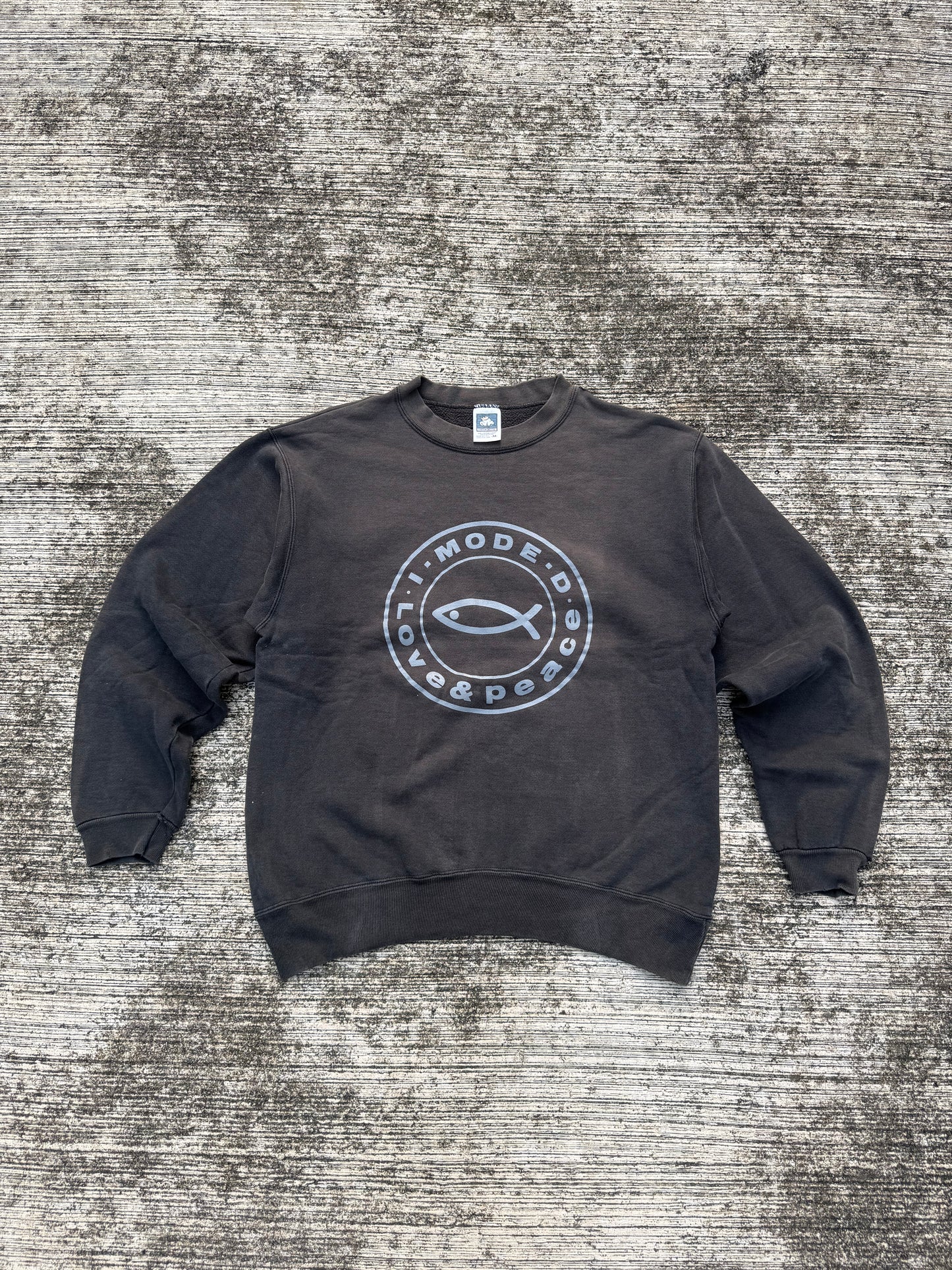 Vintage Sun Fade I.Mode.D. Love & Peace Sweatshirt
