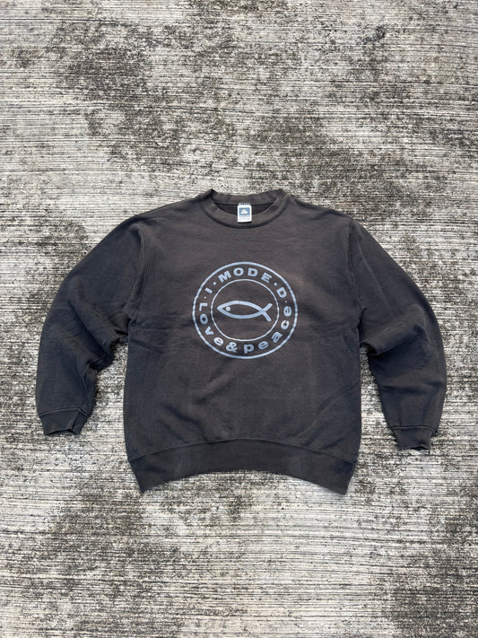 Vintage Sun Fade I.Mode.D. Love & Peace Sweatshirt