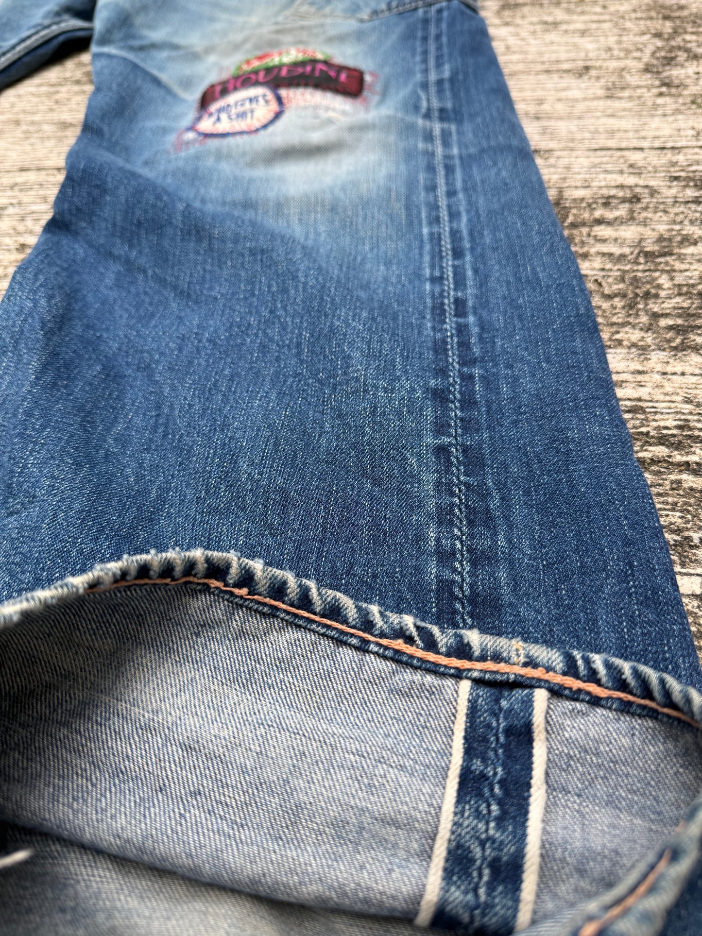 Evisu Japan Selvedge Jeans by Siotani Brothers w/ Custom Vintage Patches