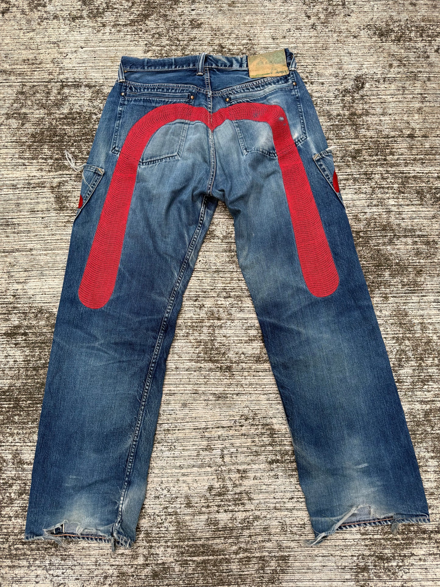 Evisu Japan Selvedge Jeans by Siotani Brothers w/ Custom Vintage Patches