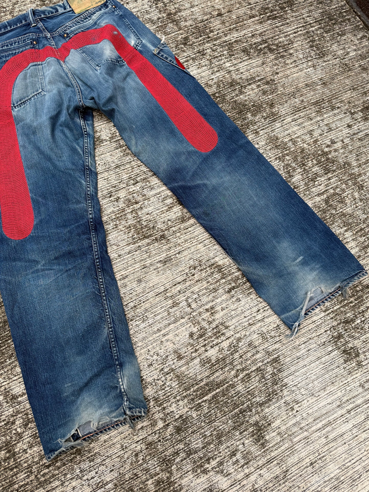 Evisu Japan Selvedge Jeans by Siotani Brothers w/ Custom Vintage Patches