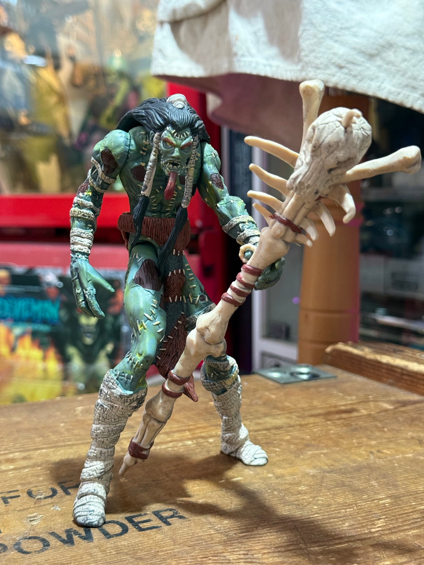 Vintage 1996 McFarlane Wetworks Frankenstein Green Variant Action Figure