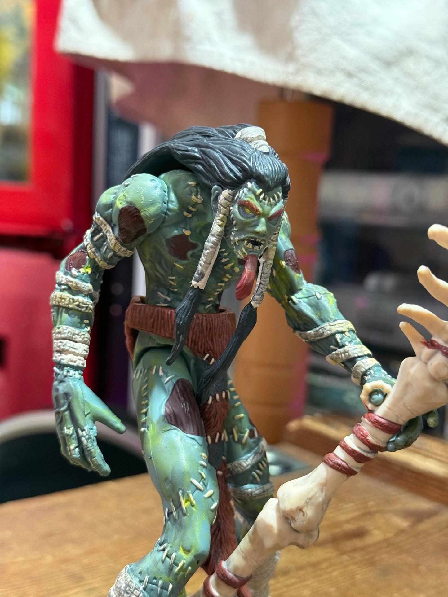 Vintage 1996 McFarlane Wetworks Frankenstein Green Variant Action Figure