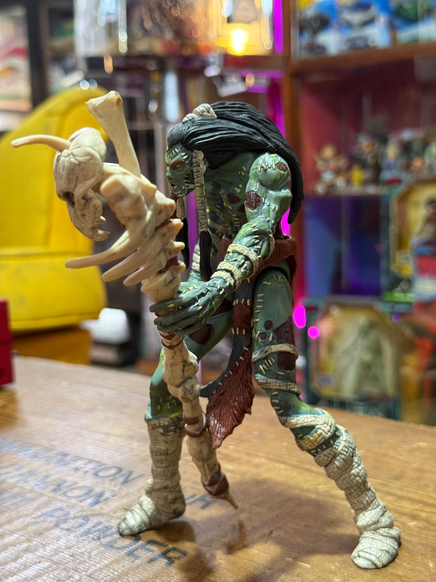 Vintage 1996 McFarlane Wetworks Frankenstein Green Variant Action Figure