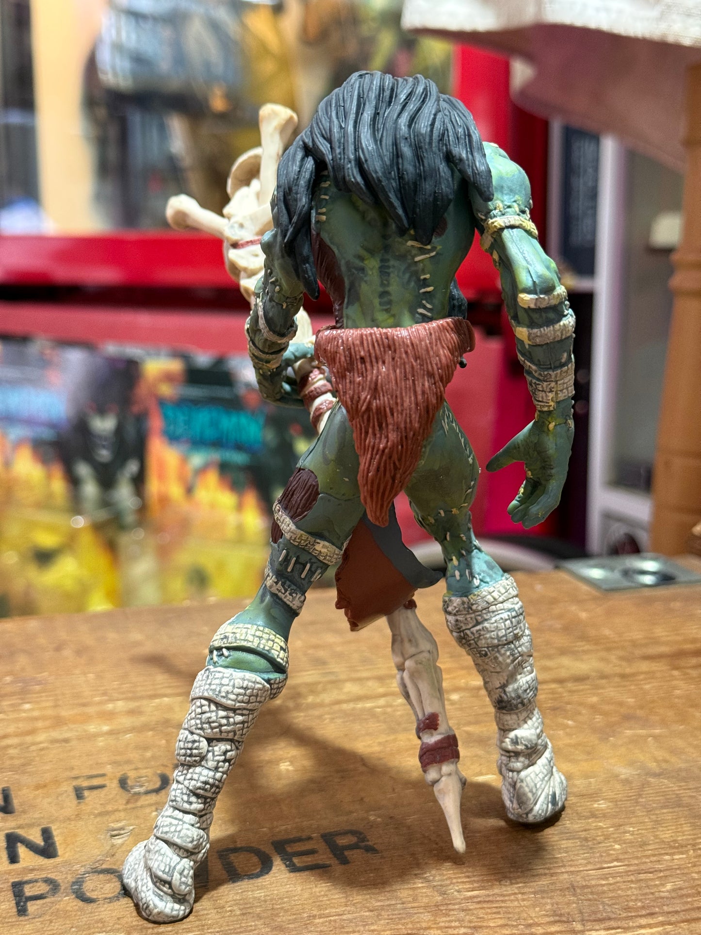 Vintage 1996 McFarlane Wetworks Frankenstein Green Variant Action Figure