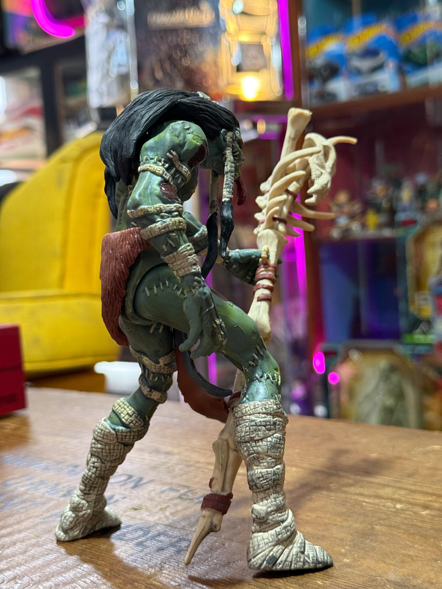 Vintage 1996 McFarlane Wetworks Frankenstein Green Variant Action Figure