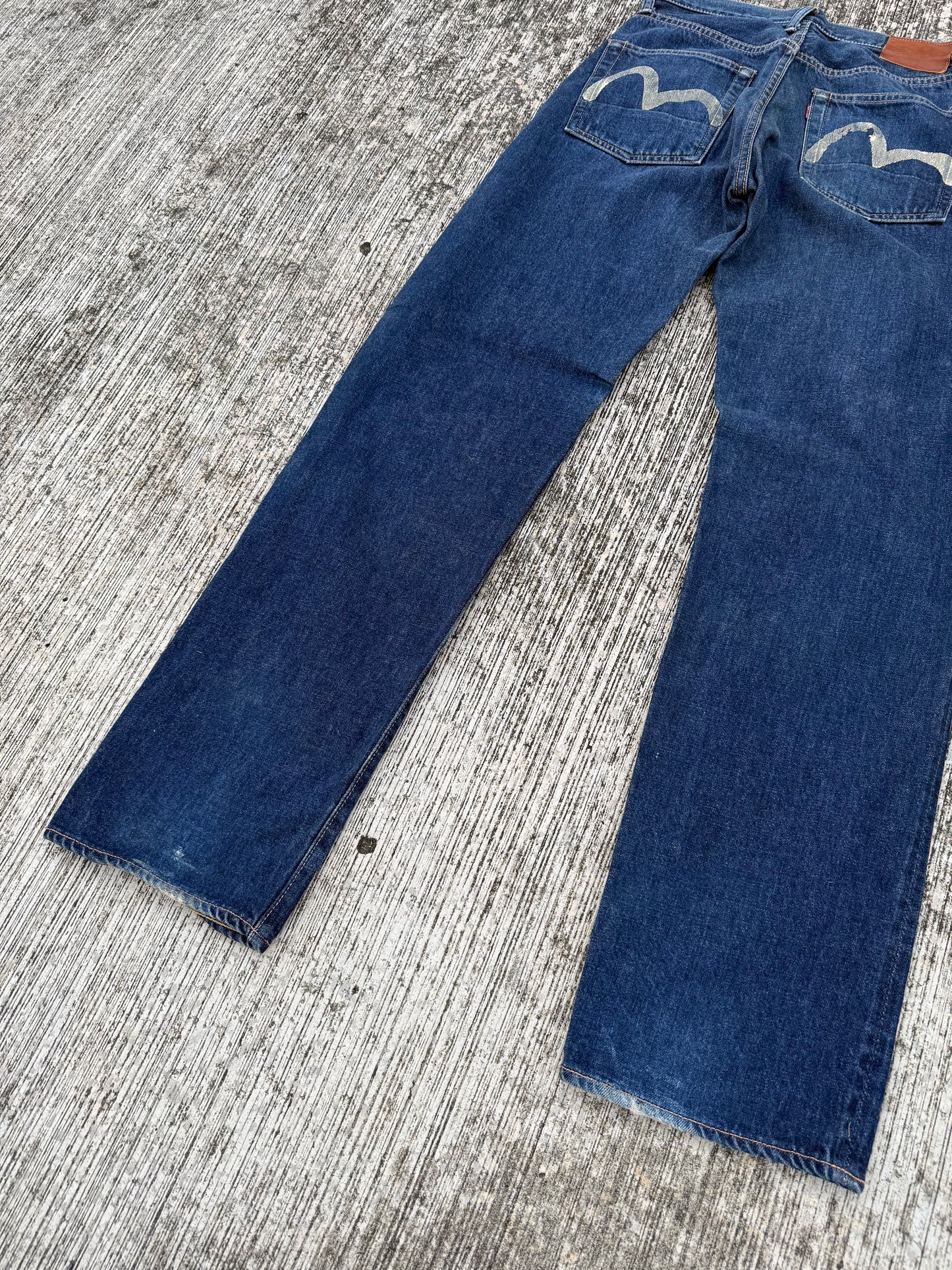 Vintage Evisu No.2 Selvedge Jeans (Osaka Era, Painted Arcs, 1990s Made in Japan)