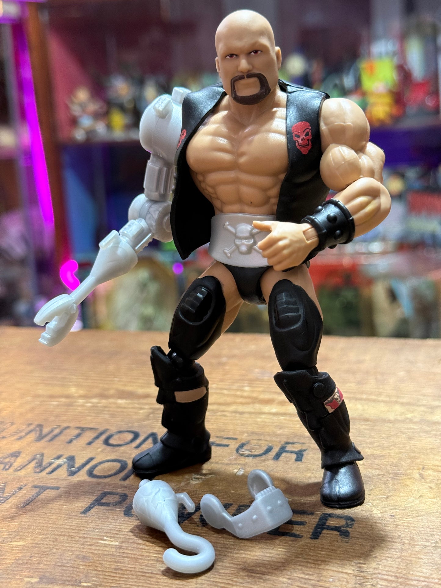 WWE MOTU Stone Cold Steve Austin Bionic Rattlesnake Mattel Action Figure