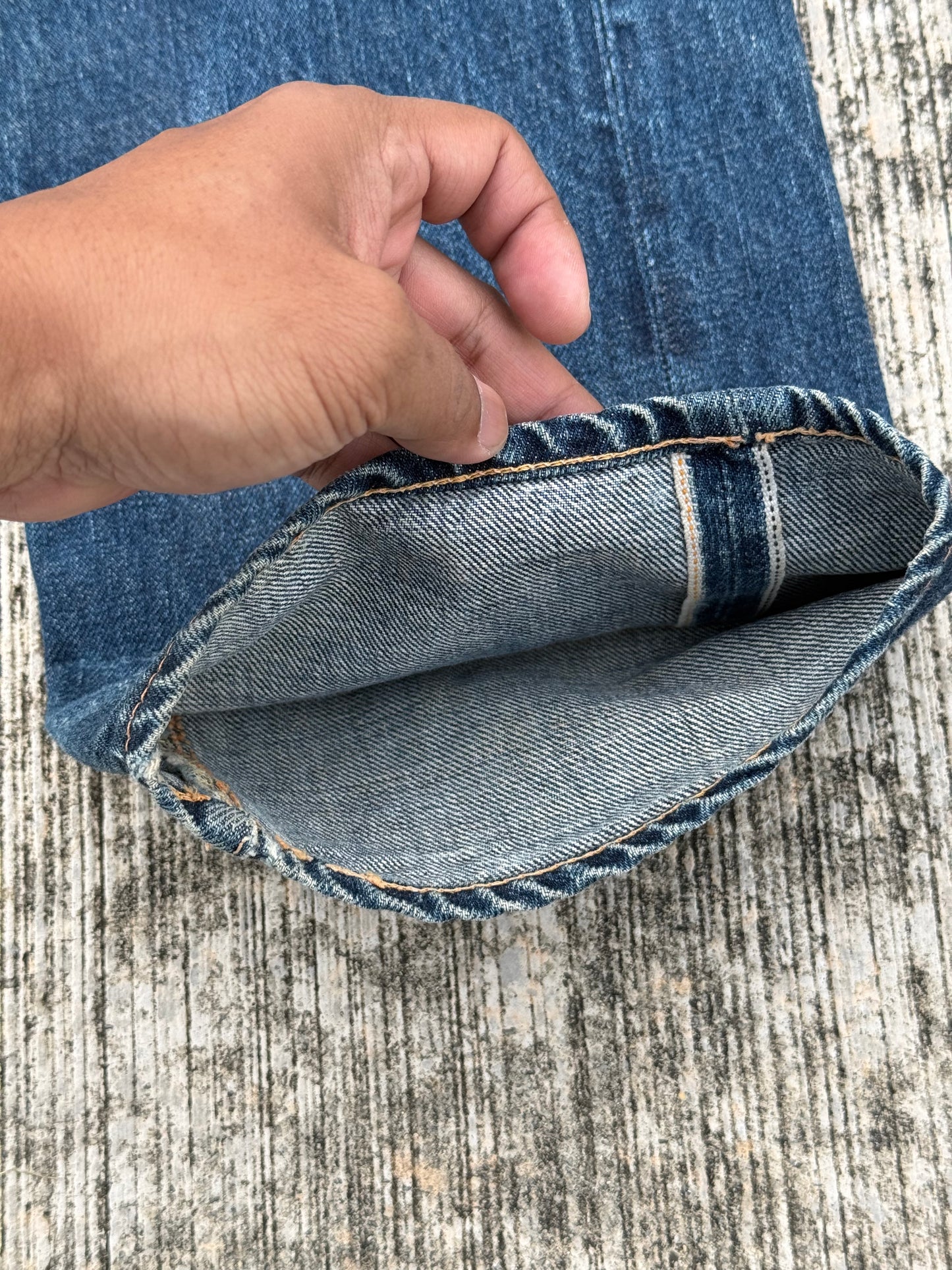 Vintage Evis No 2 Selvedge Jeans Cinch Back (Pre-Evisu Era)