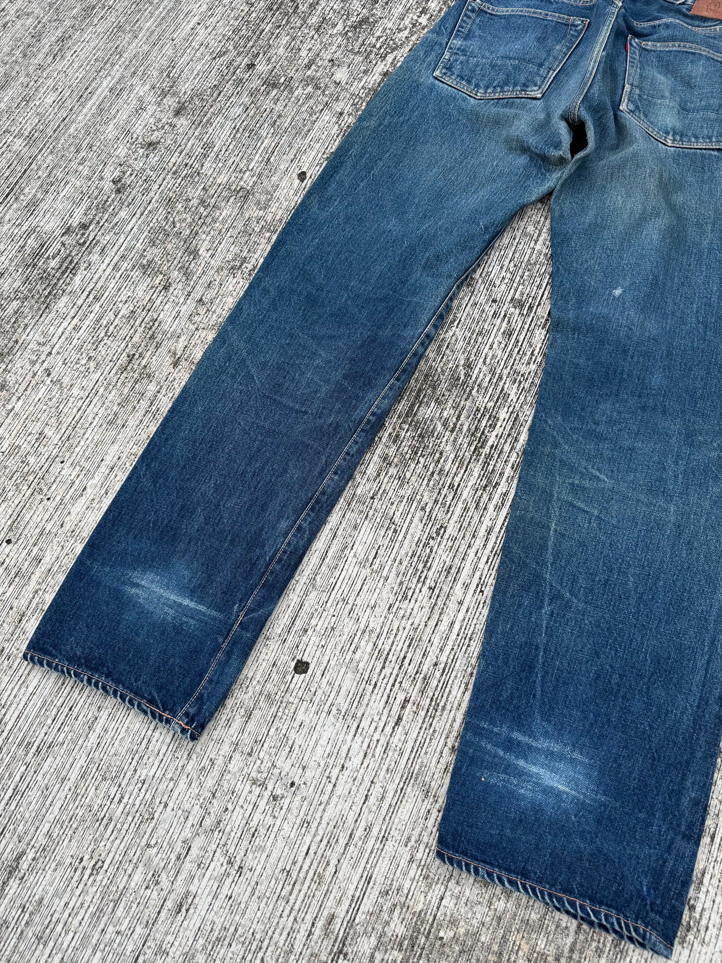 Vintage Evis No 2 Selvedge Jeans Cinch Back (Pre-Evisu Era)