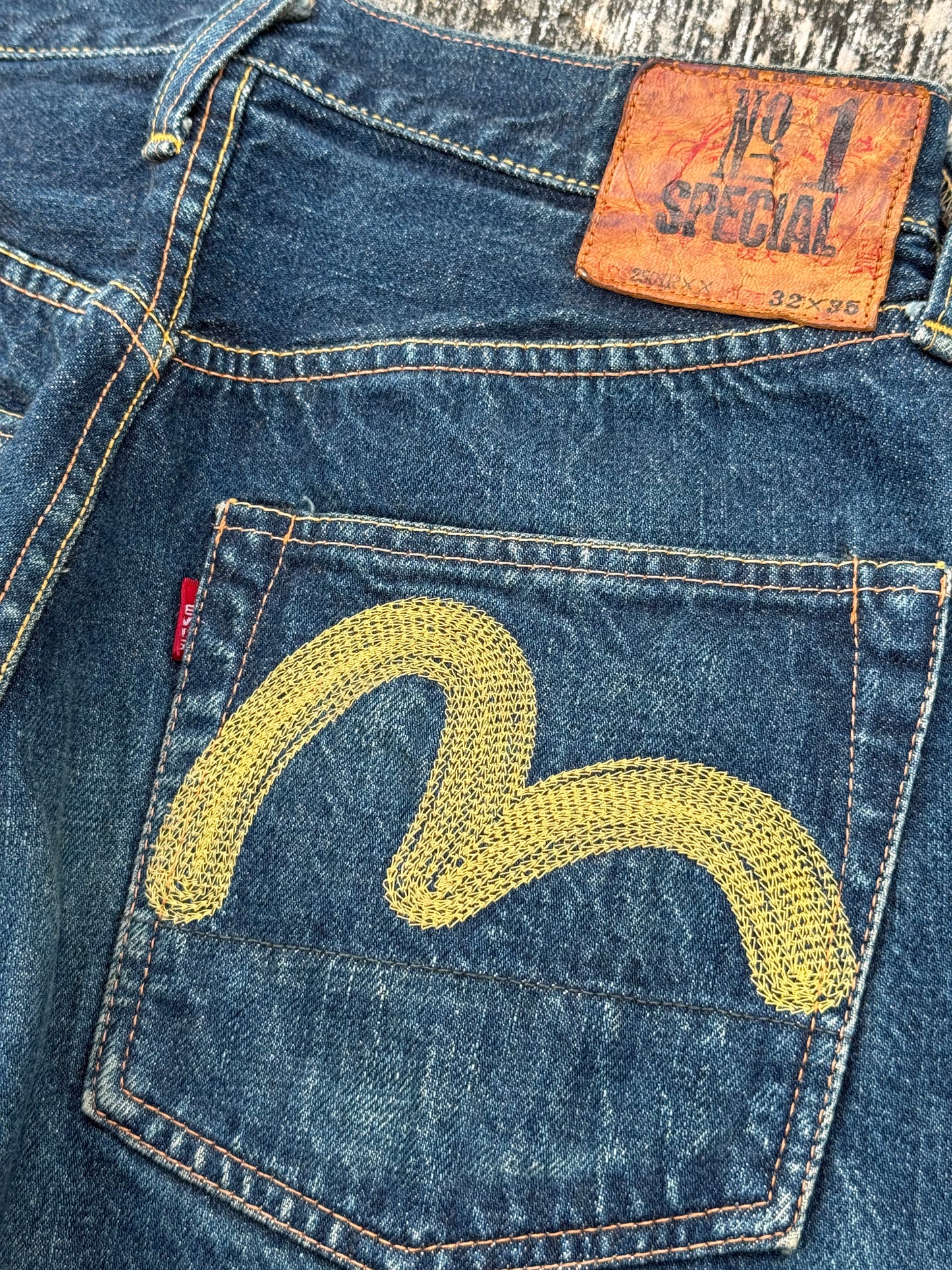 Vintage Evis Lot 2501R XX Selvedge Jeans Made In Japan (Pre-Evisu Era)