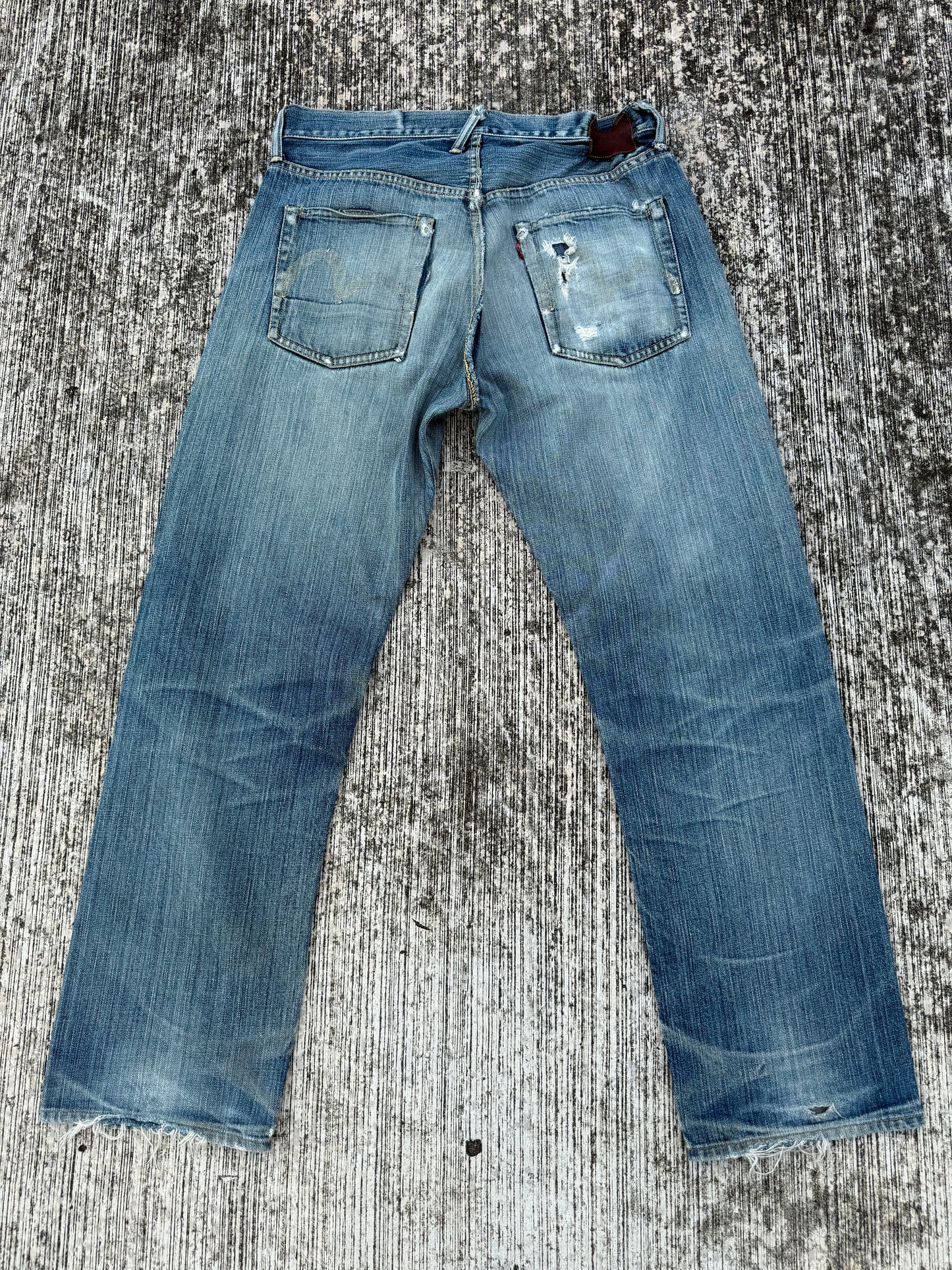 Vintage Evisu Japan Jeans Made In Japan – Heavy Fade & Distressed
