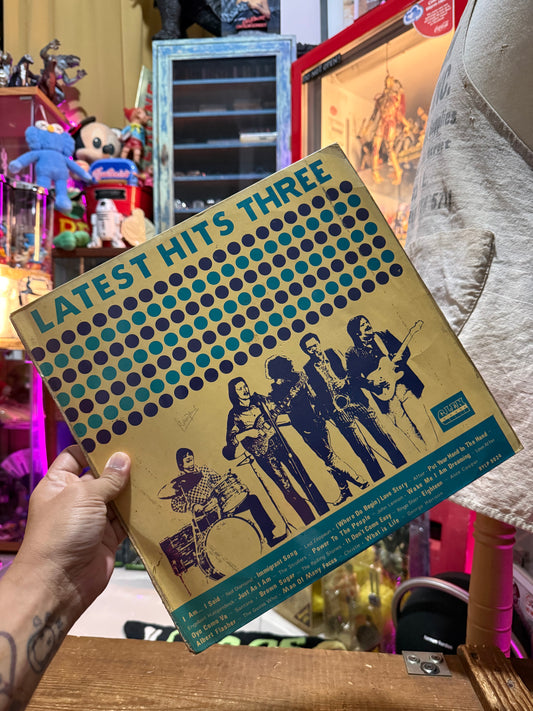 Vintage Latest Hits Three LP Vinyl Record Compilation