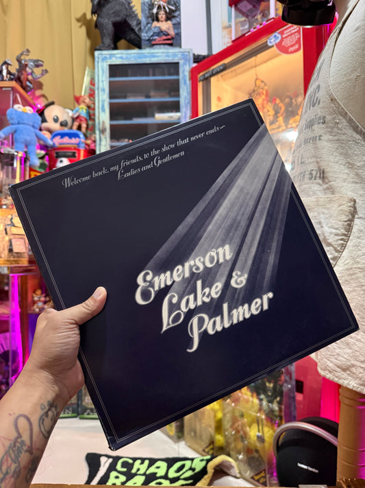 Vintage Emerson Lake & Palmer Welcome Back My Friends To The Show That Never Ends 3LP Live Vinyl