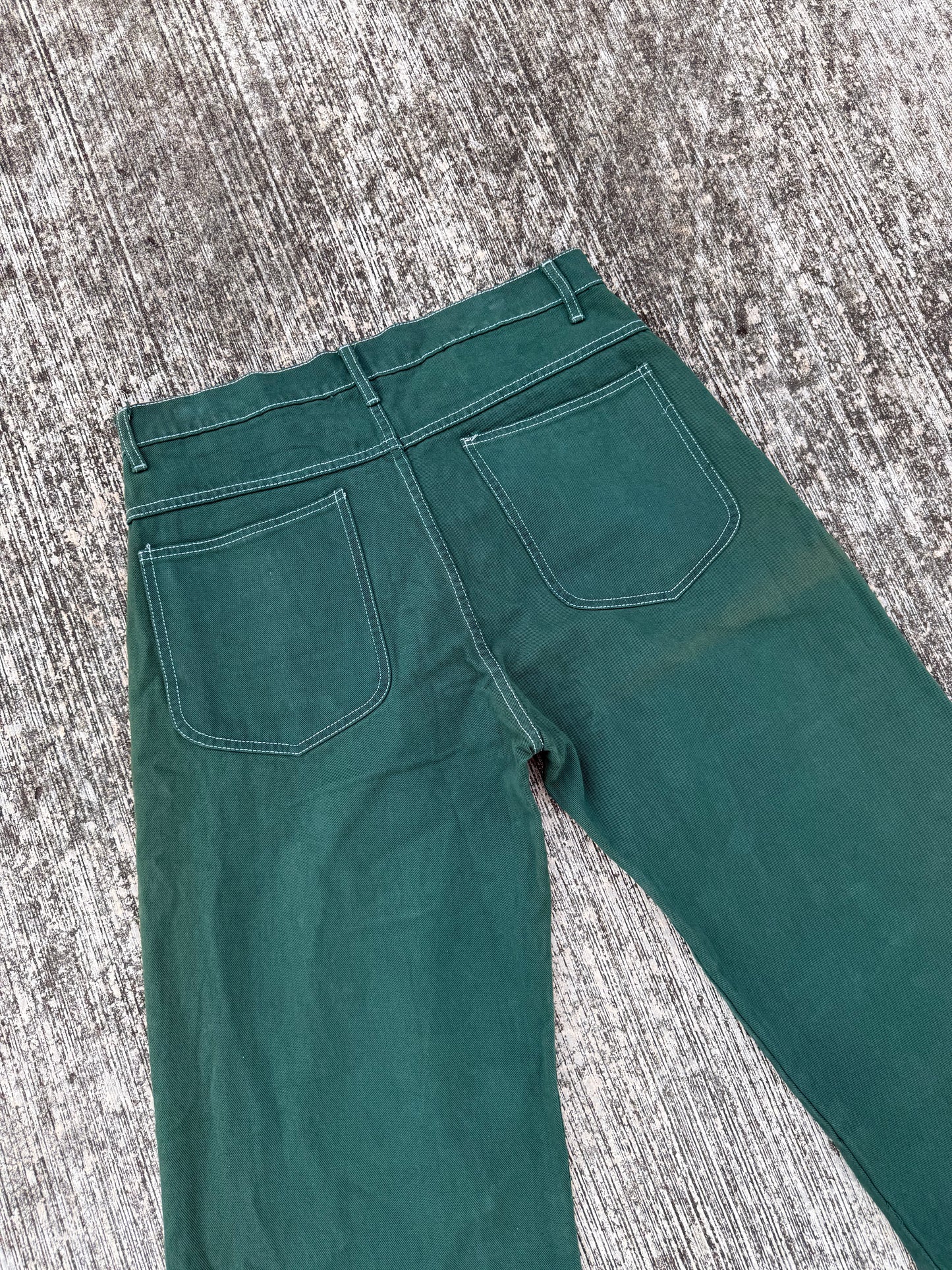 Vintage Airwalk Green Denim Pants Made In Usa (1990s Skate Era)