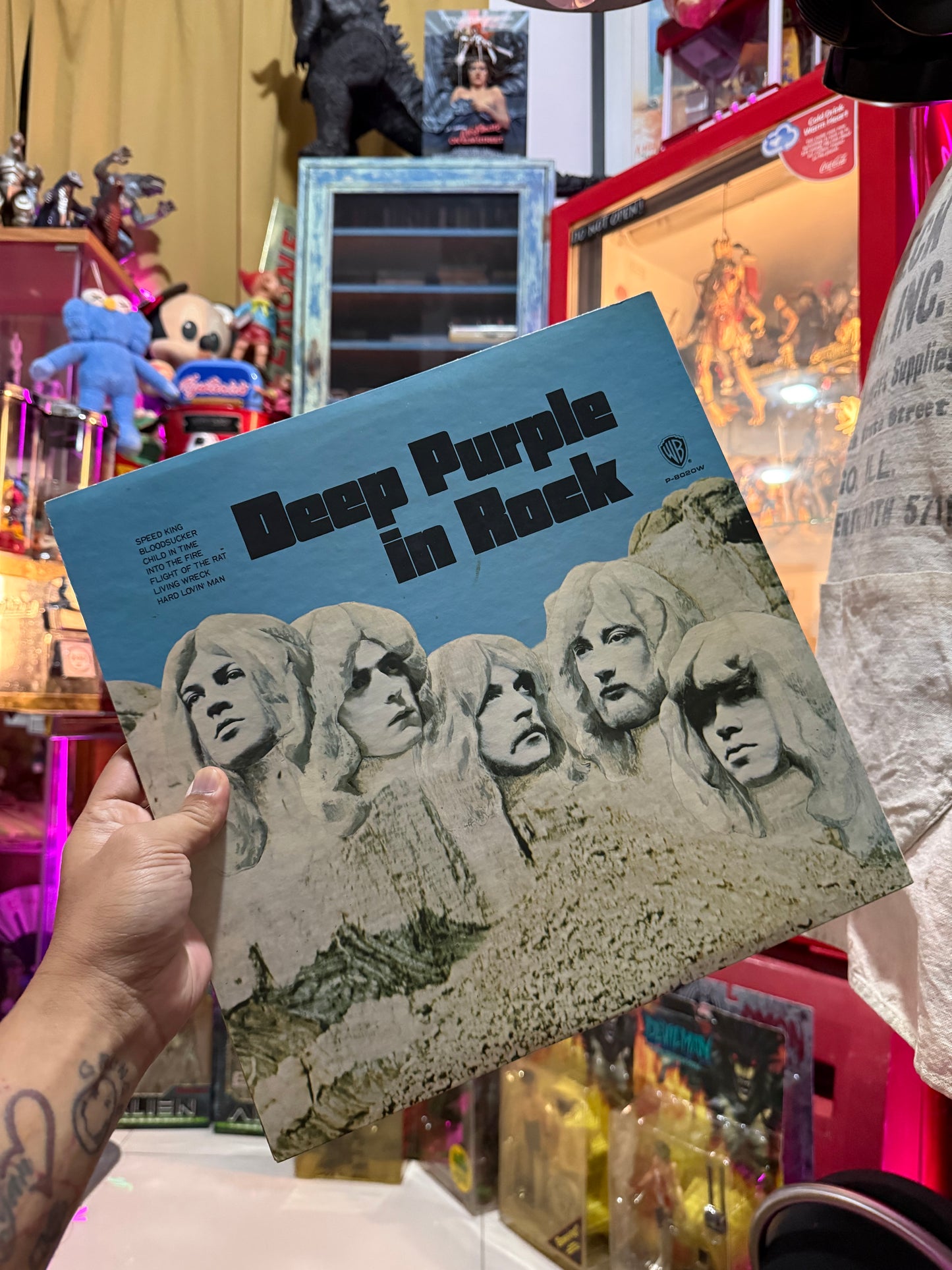 Vintage Deep Purple In Rock 1970 Warner Bros Vinyl LP Japan Press