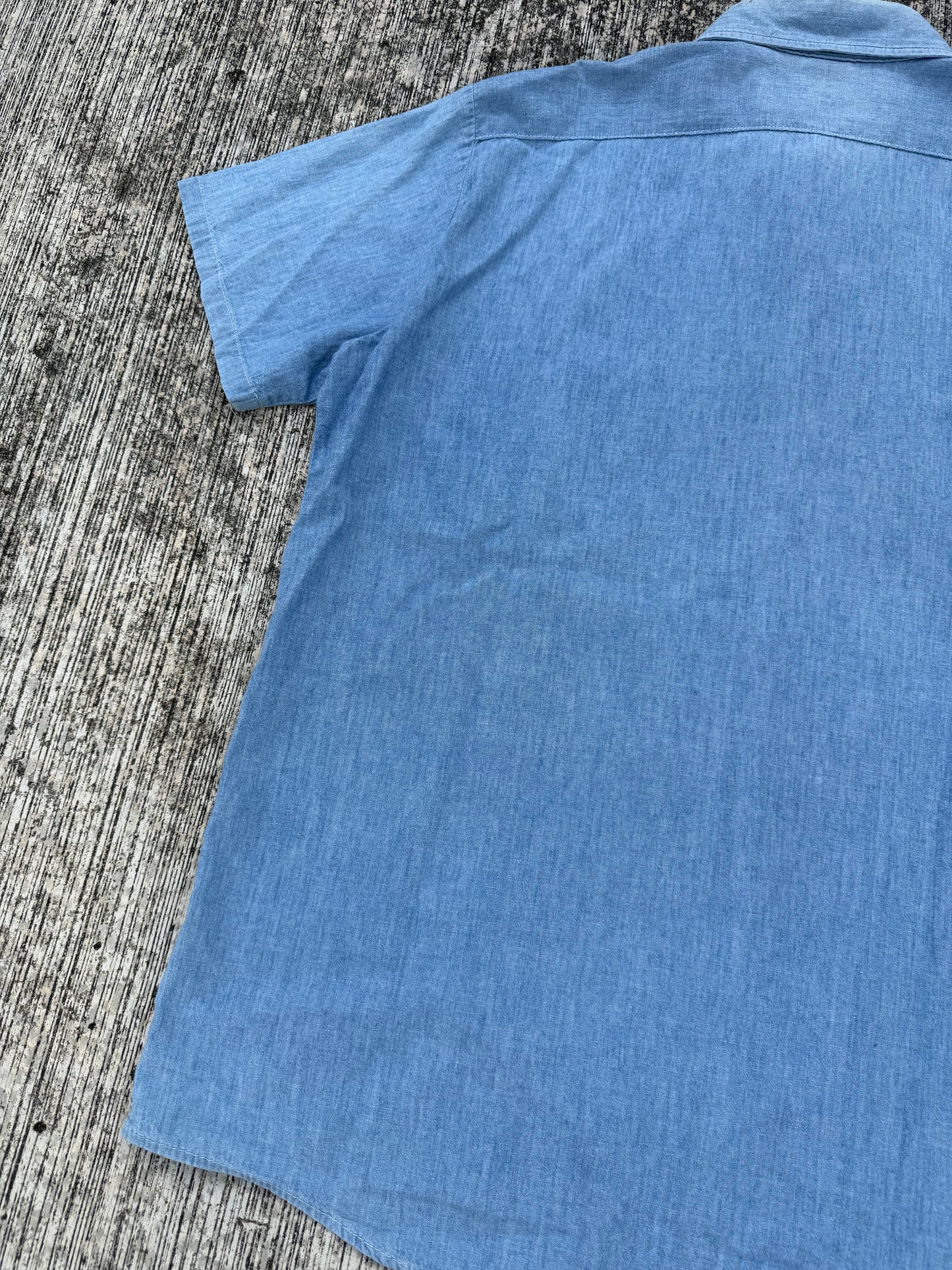 Vintage 1970s-80s OshKosh B’gosh Made in USA Chambray Work Shirt