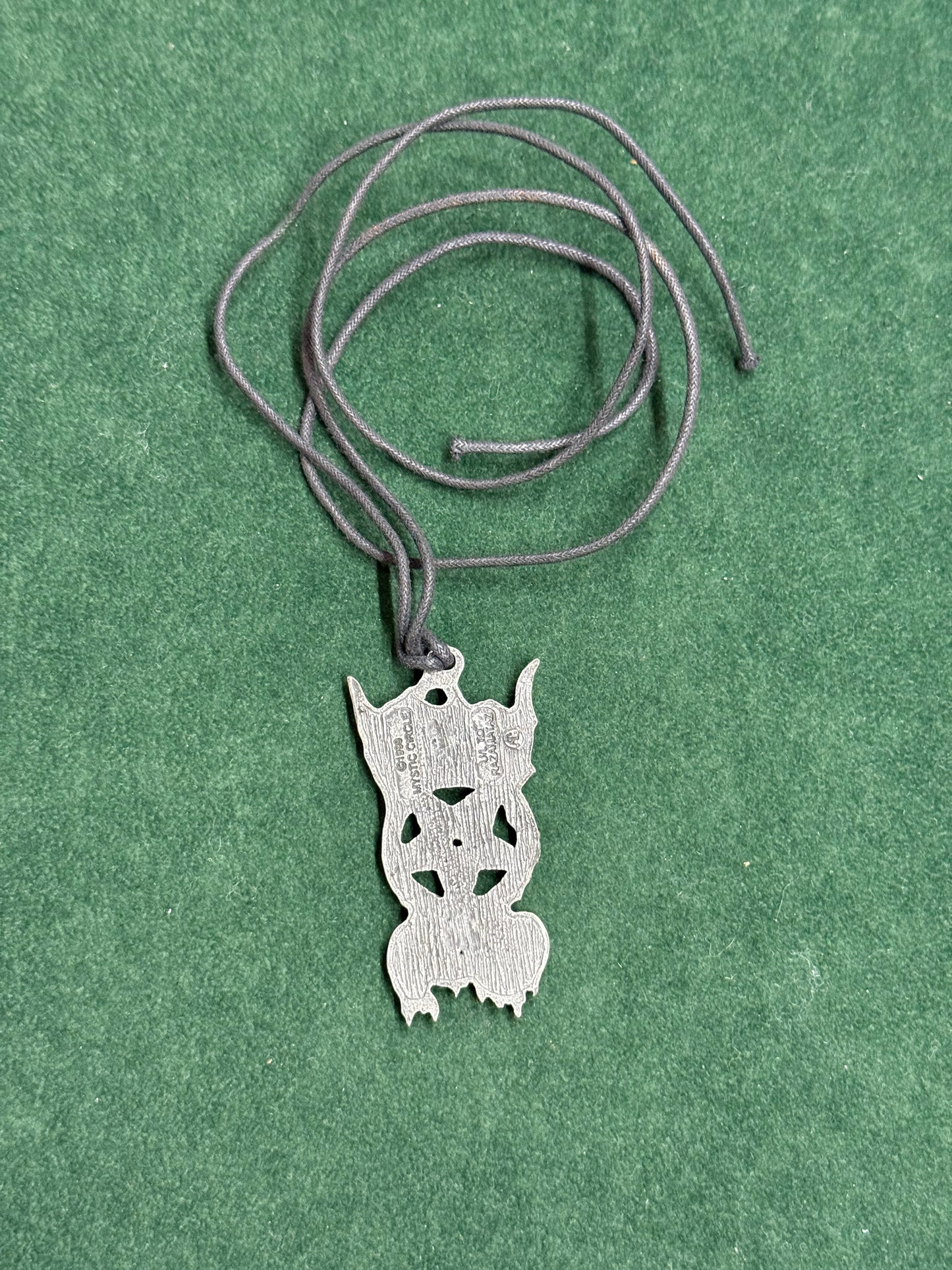 Vintage 1999 Mystic Circle Band Razamataz Alchemy Carta England Pendant Necklace