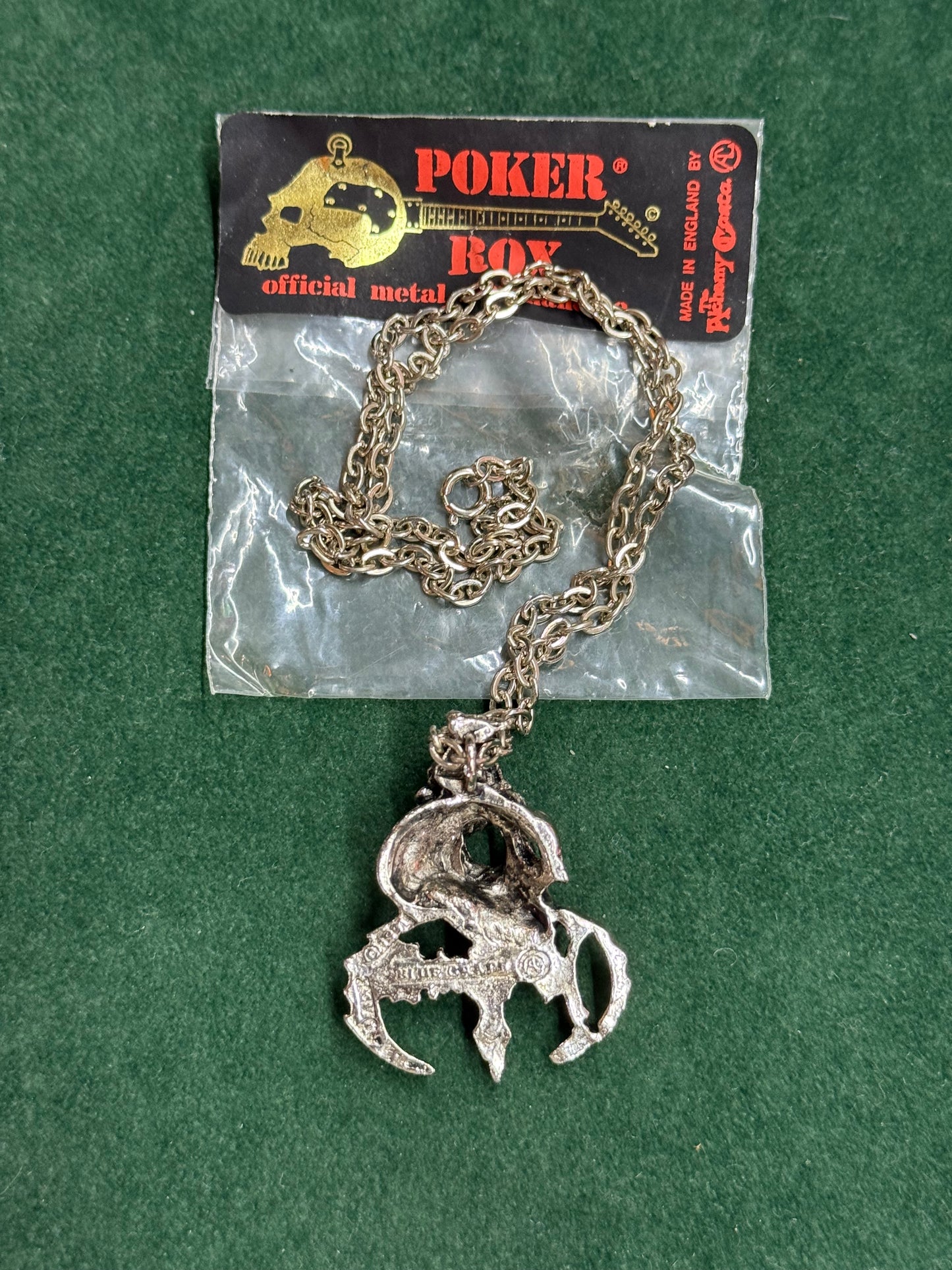 Vintage 1991 Obituary Band Blue Grape Alchemy Carta England Pendant Necklace