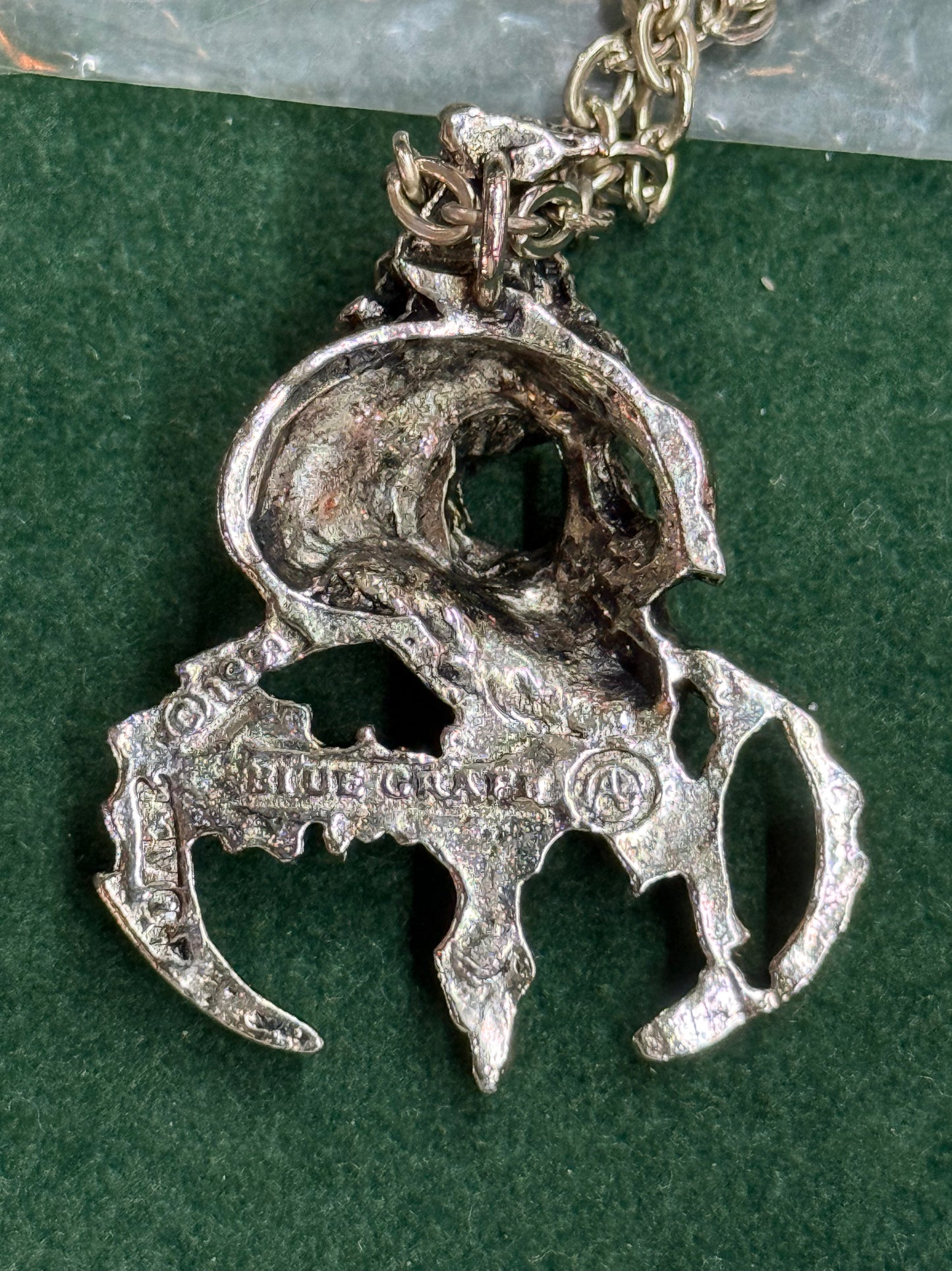 Vintage 1991 Obituary Band Blue Grape Alchemy Carta England Pendant Necklace