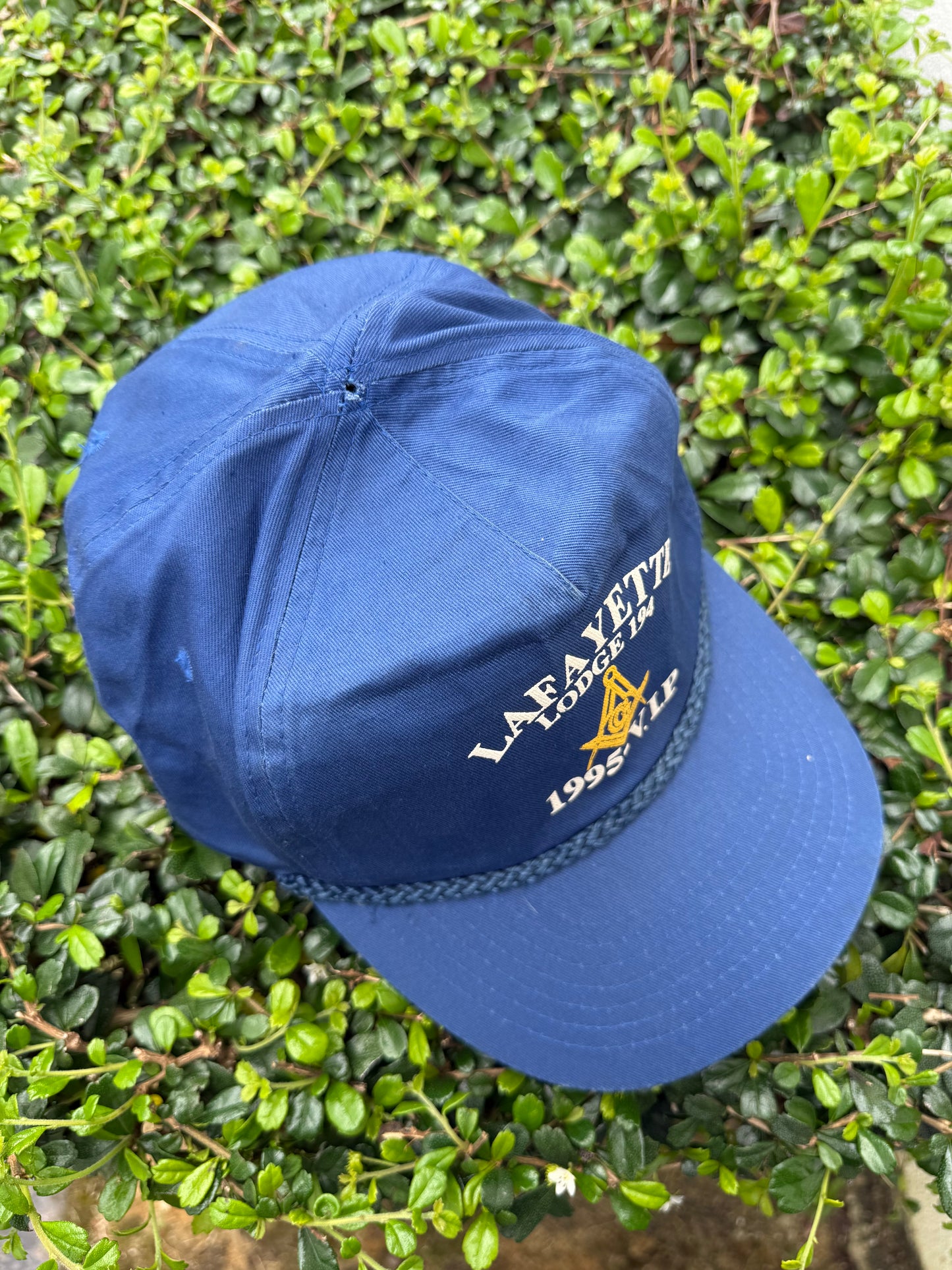 Vintage 1995 Lafayette Lodge 194 Masonic Cap (VIP Freemason Hat)