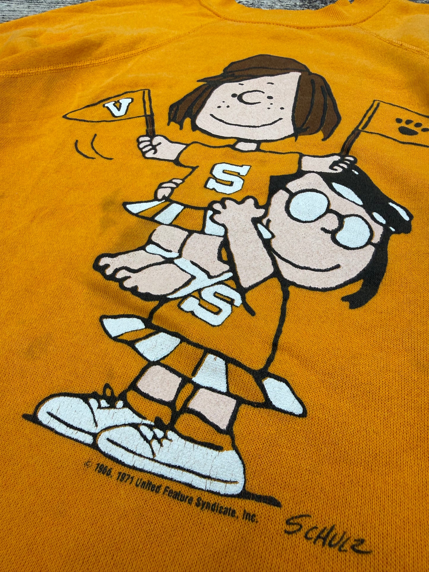 Vintage 1970s Peanuts Cheerleader Sweatshirt