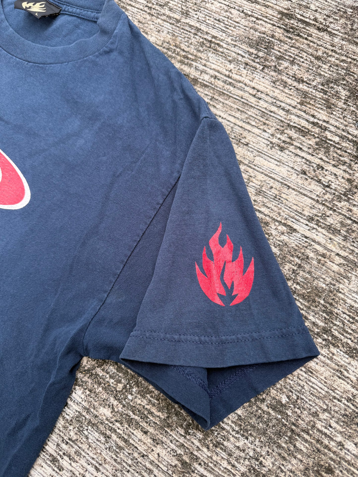 Black Label Skateboards “Flaming Elephant” Tee (Made in USA, Y2K Era)